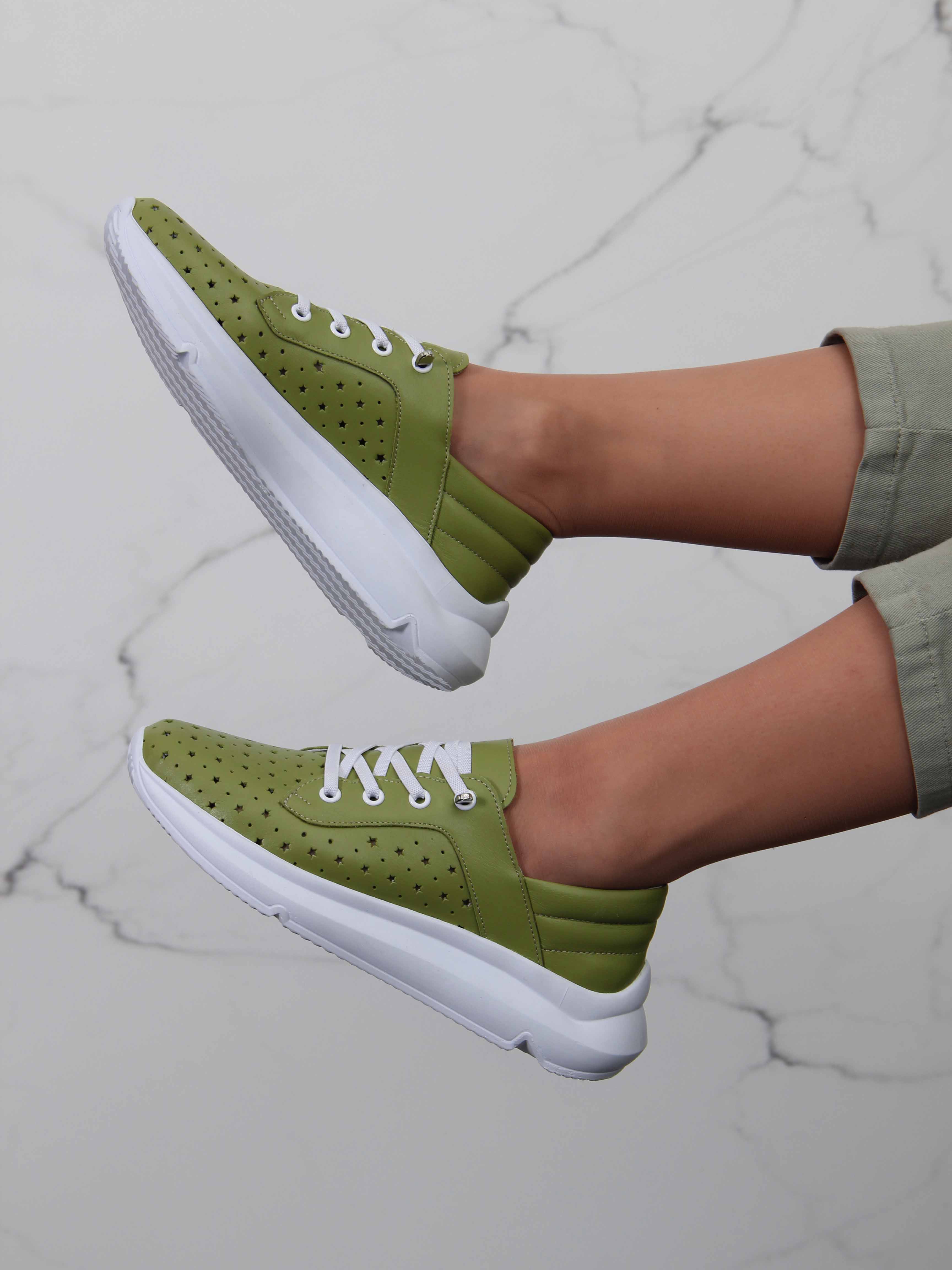 картинка Кроссовки ED'ART 168.236143w. Авокадо от интернет магазина