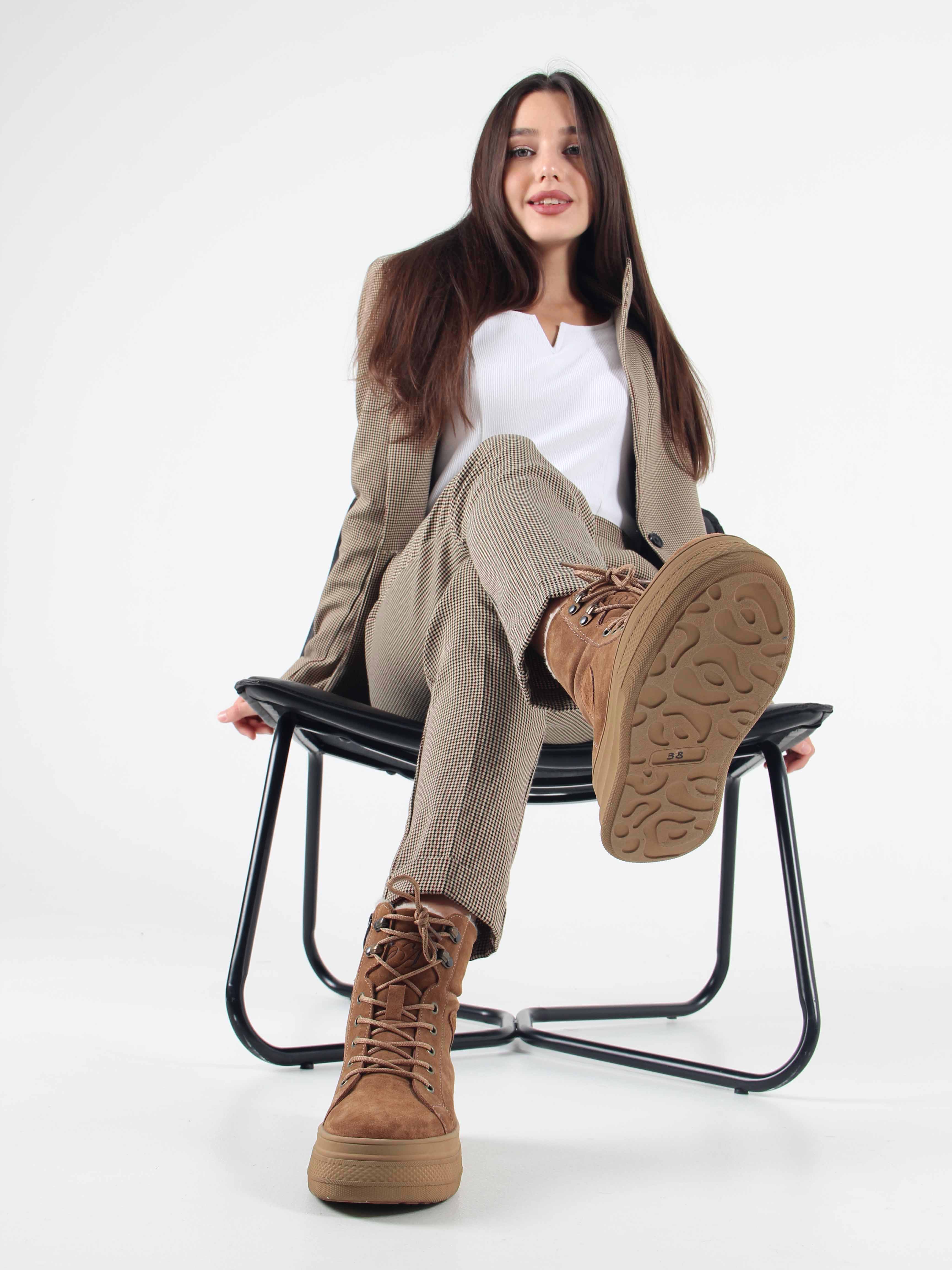 картинка Ботинки ED'ART 219.warm'br. Светло коричневый от интернет магазина