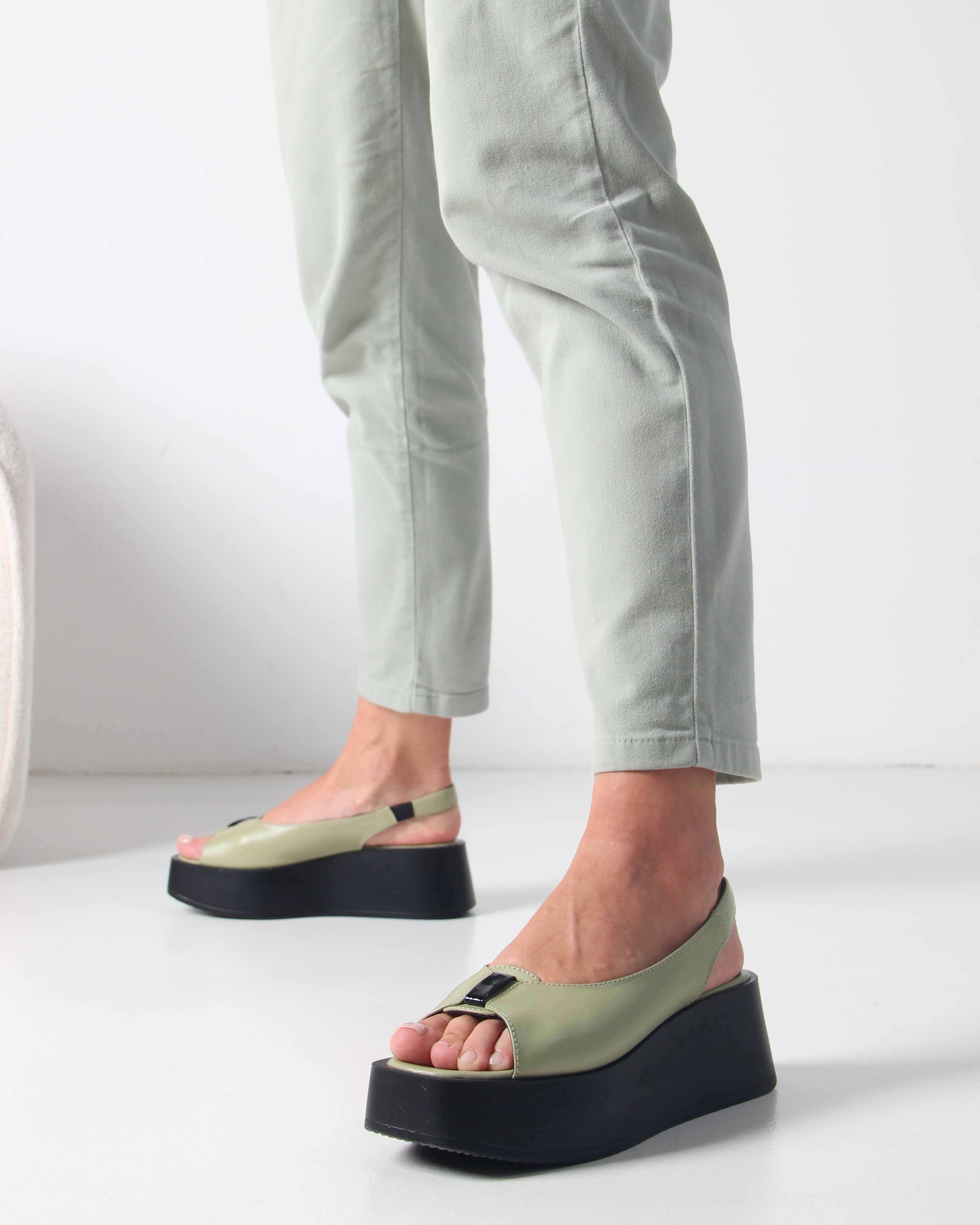 картинка Босоножки ED'ART 3020.22776'bl. Авокадо от интернет магазина