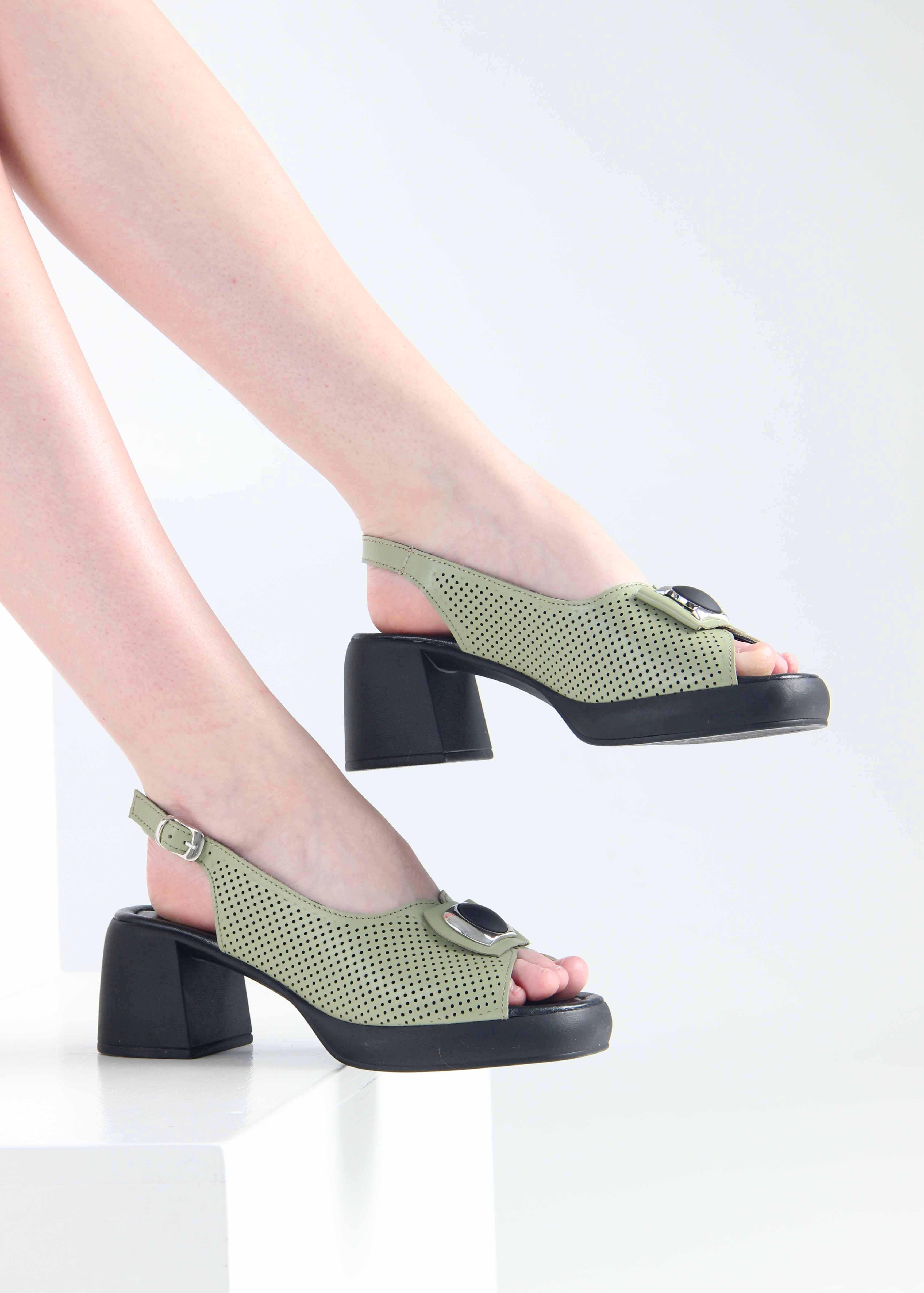 картинка Босоножки ED'ART 5030.Р.24191'bl.Авокадо  от интернет магазина