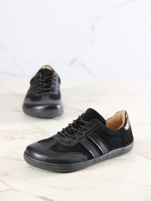 Кеды босоногие натуральная кожа черные