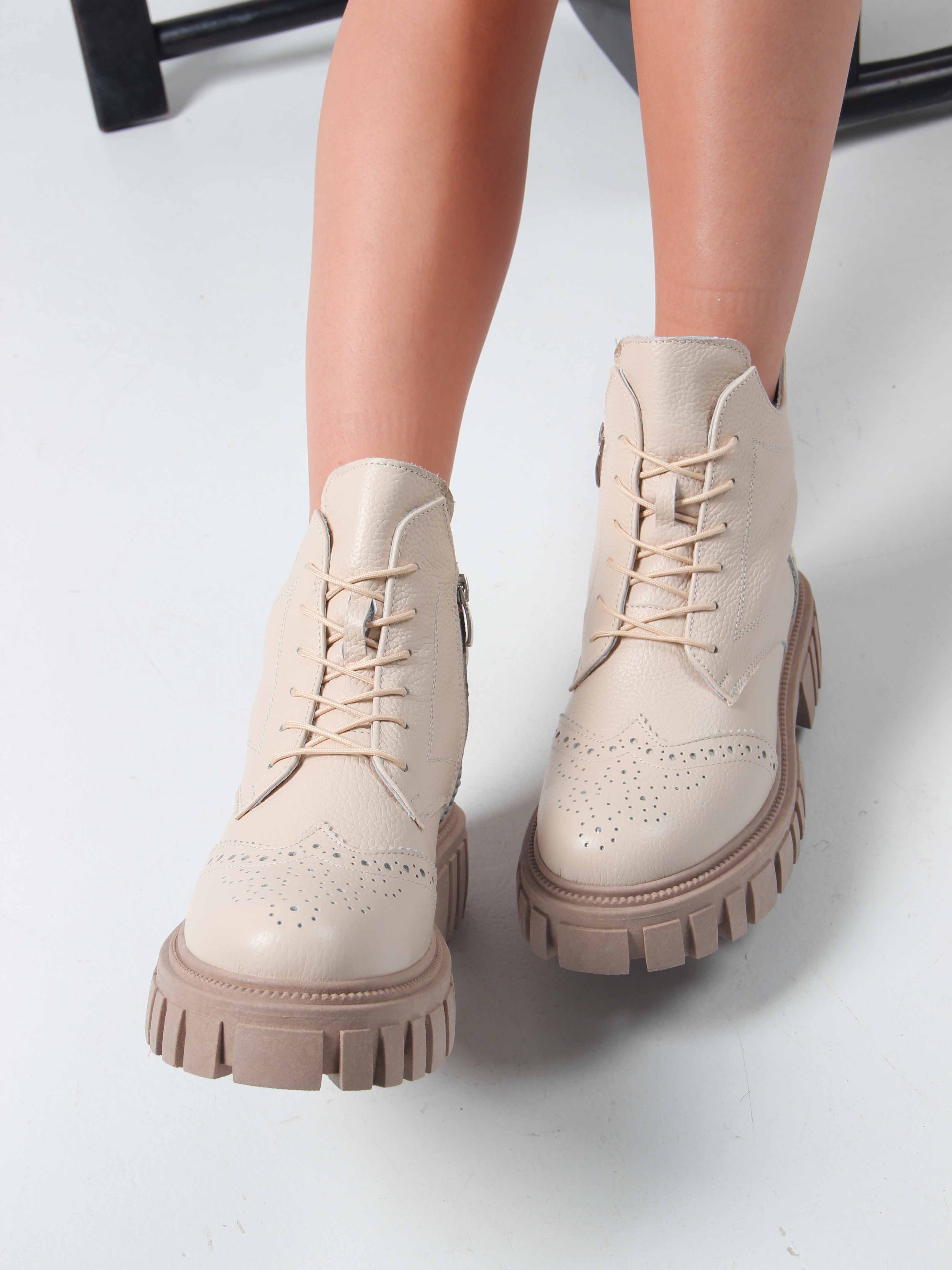 картинка Ботинки ED'ART 338.21153'be.Бежевый макс от интернет магазина