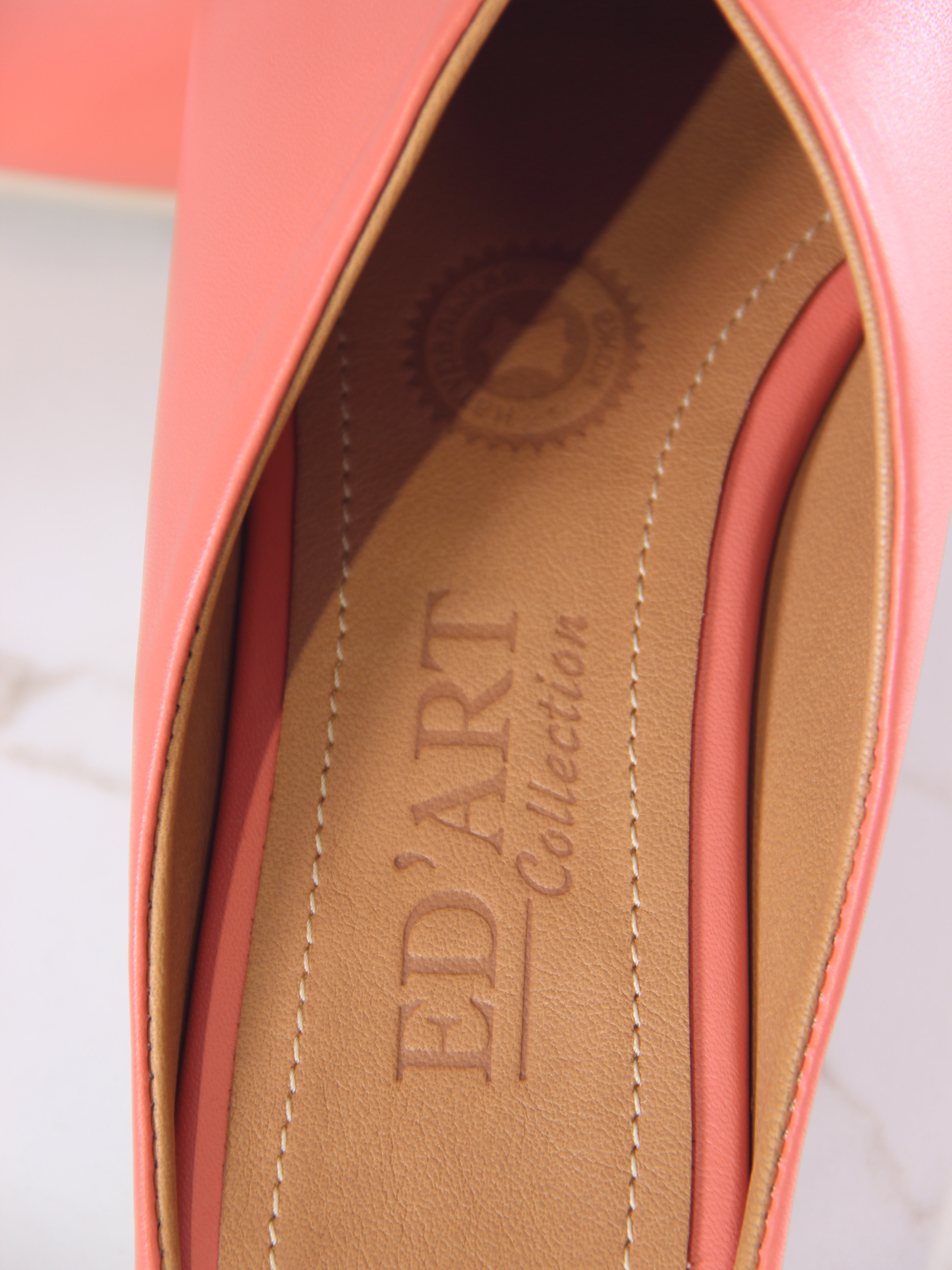 картинка Мюли ED'ART 1007.тунит205'be. Коралл от интернет магазина