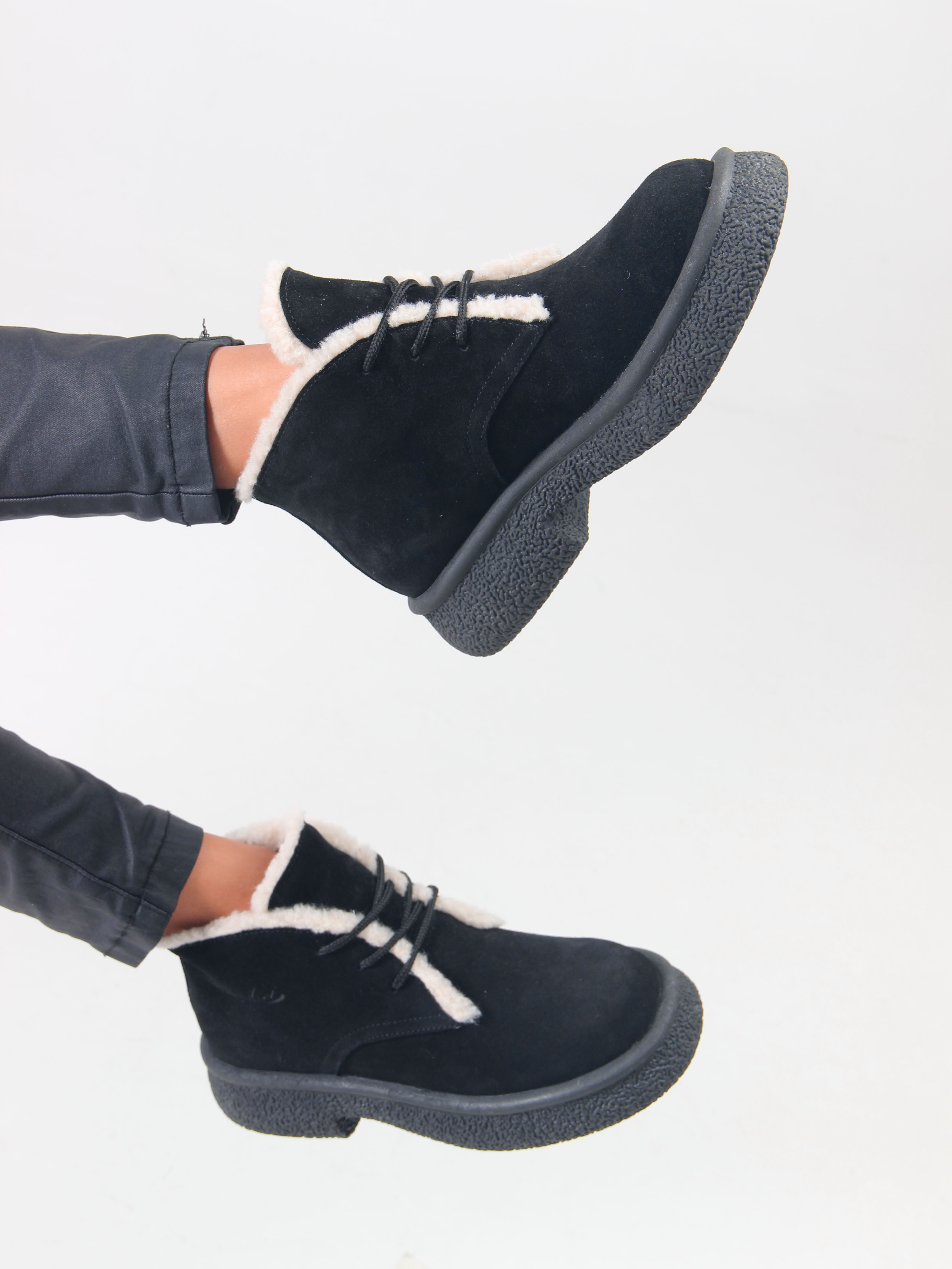 картинка Ботинки ED'ART 308.агата'bl. черный замша от интернет магазина