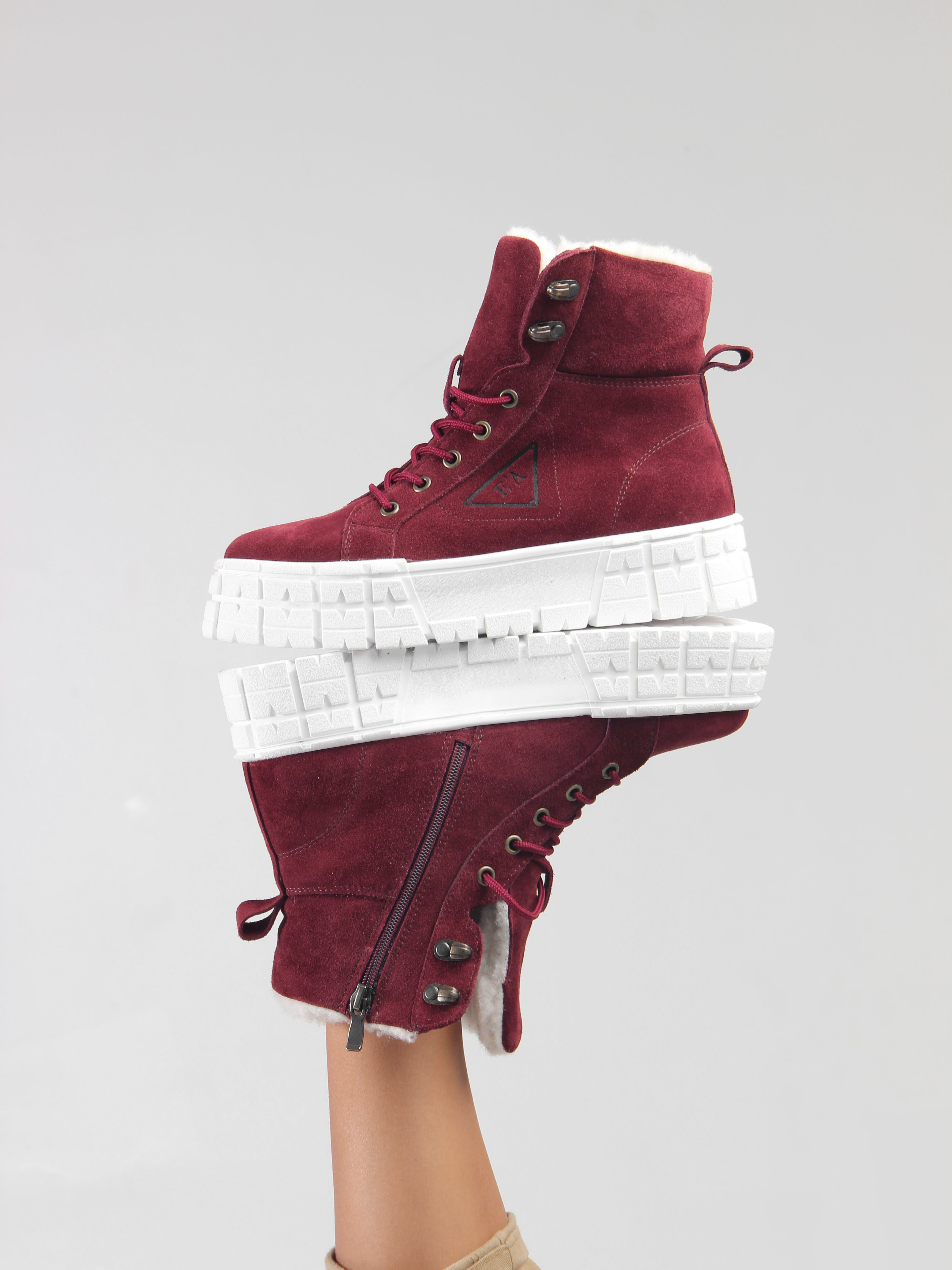 картинка Ботинки ED'ART 216.212131'w. бордо замша от интернет магазина