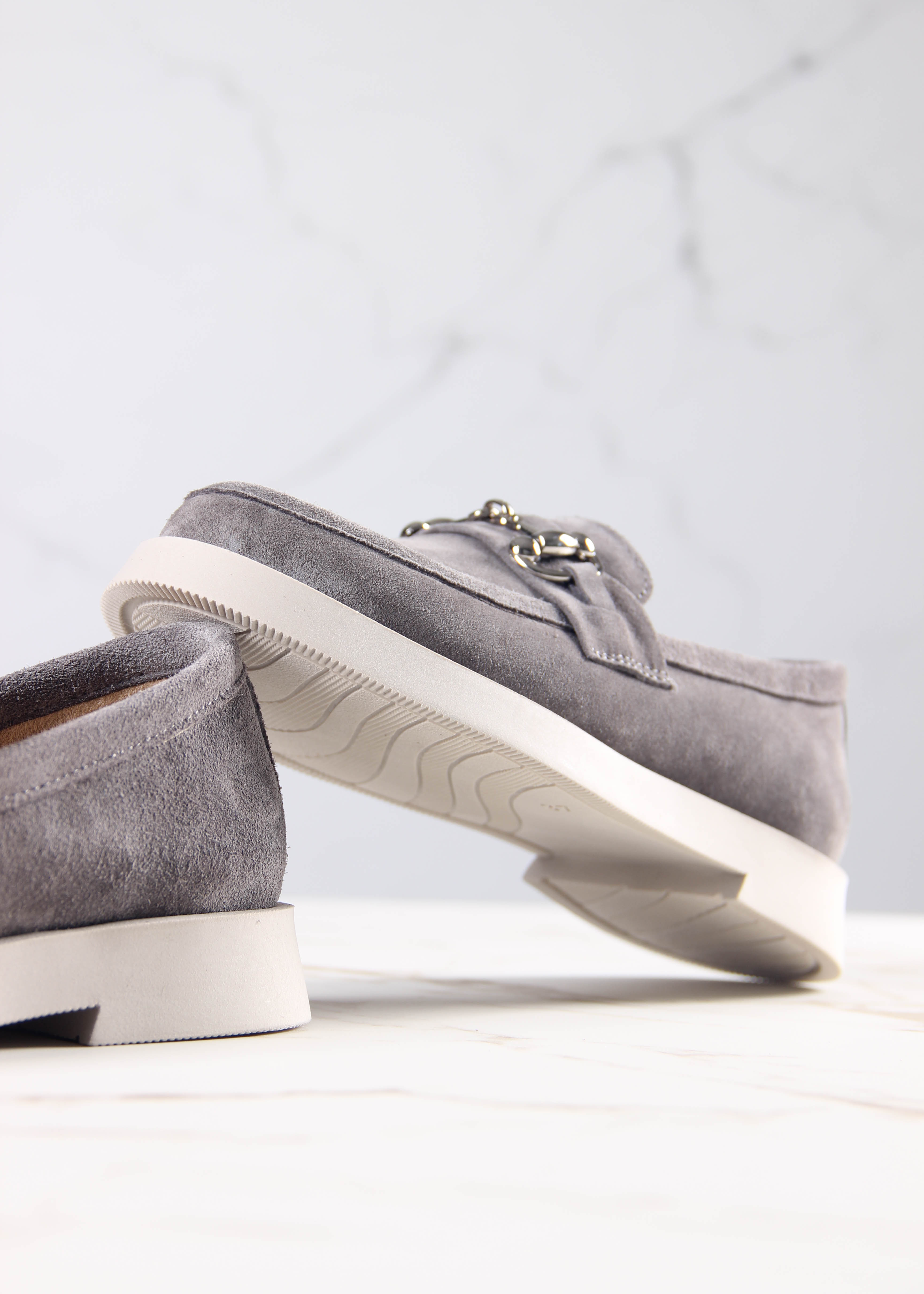 картинка Лоферы туфли ED'ART 172.1841'be. серая замша от интернет магазина