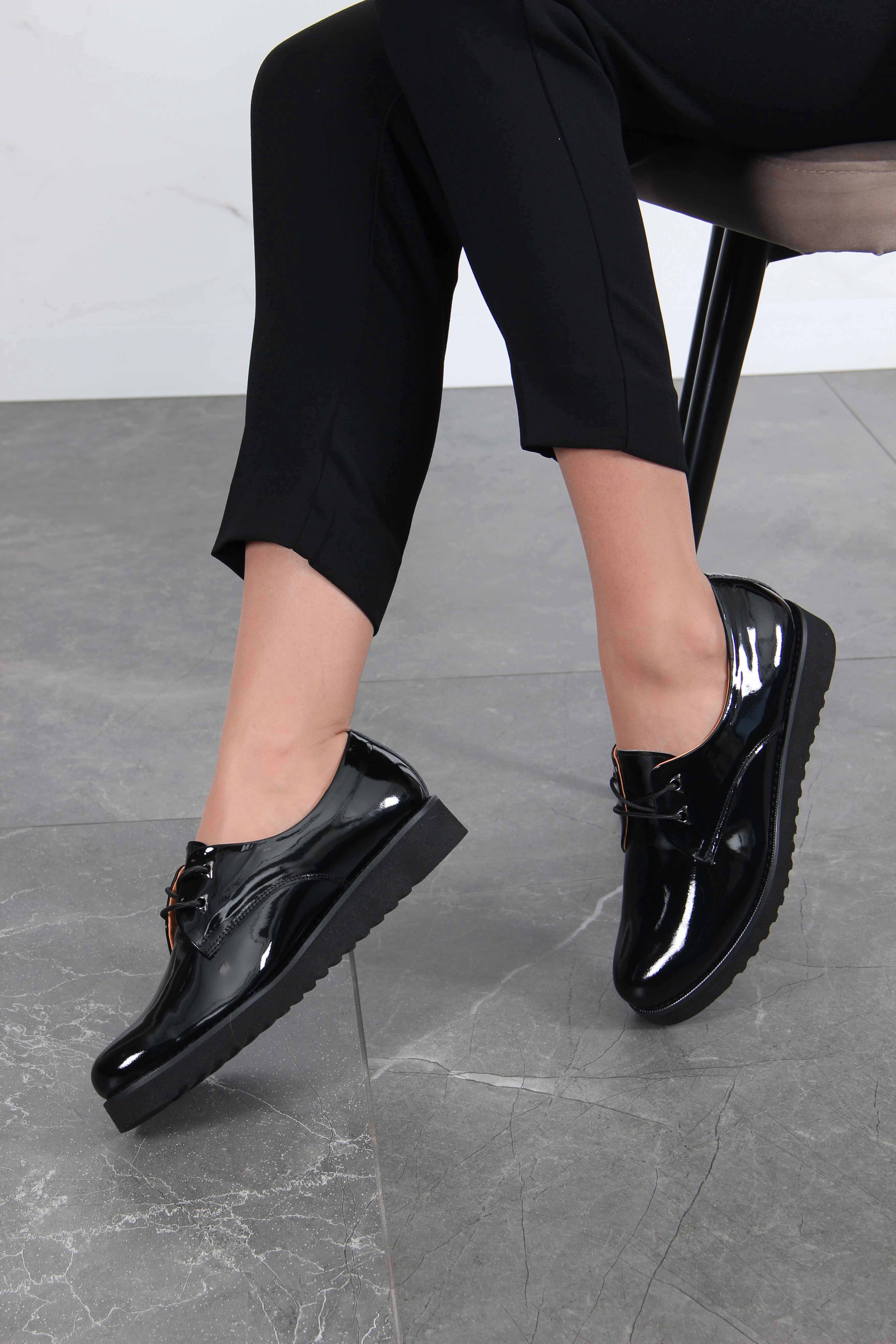 картинка Туфли полуботинки ED'ART 102.man'bl. Черный-лак от интернет магазина