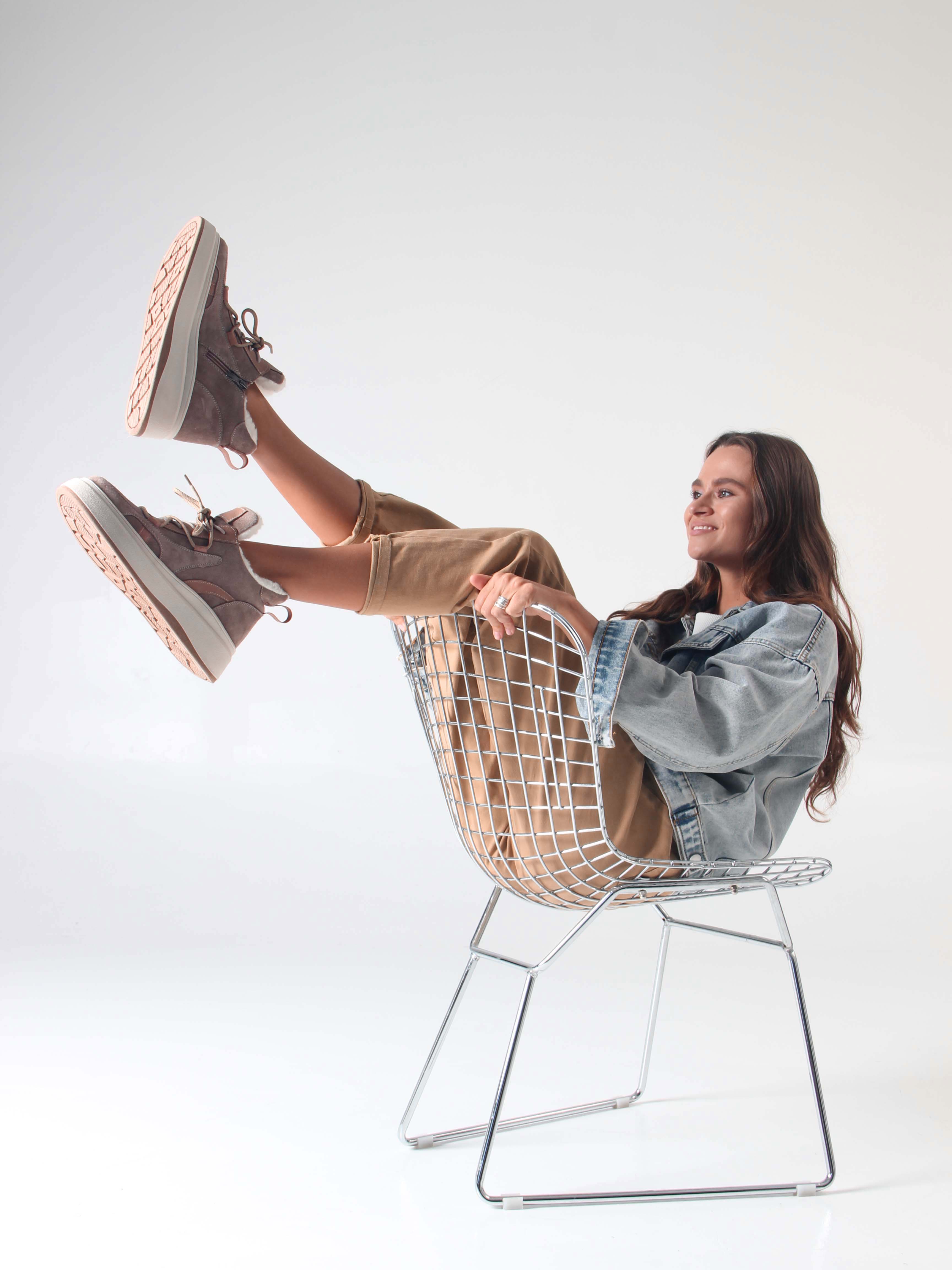 картинка Ботинки ED'ART 229.windy'be. Капучино замша от интернет магазина