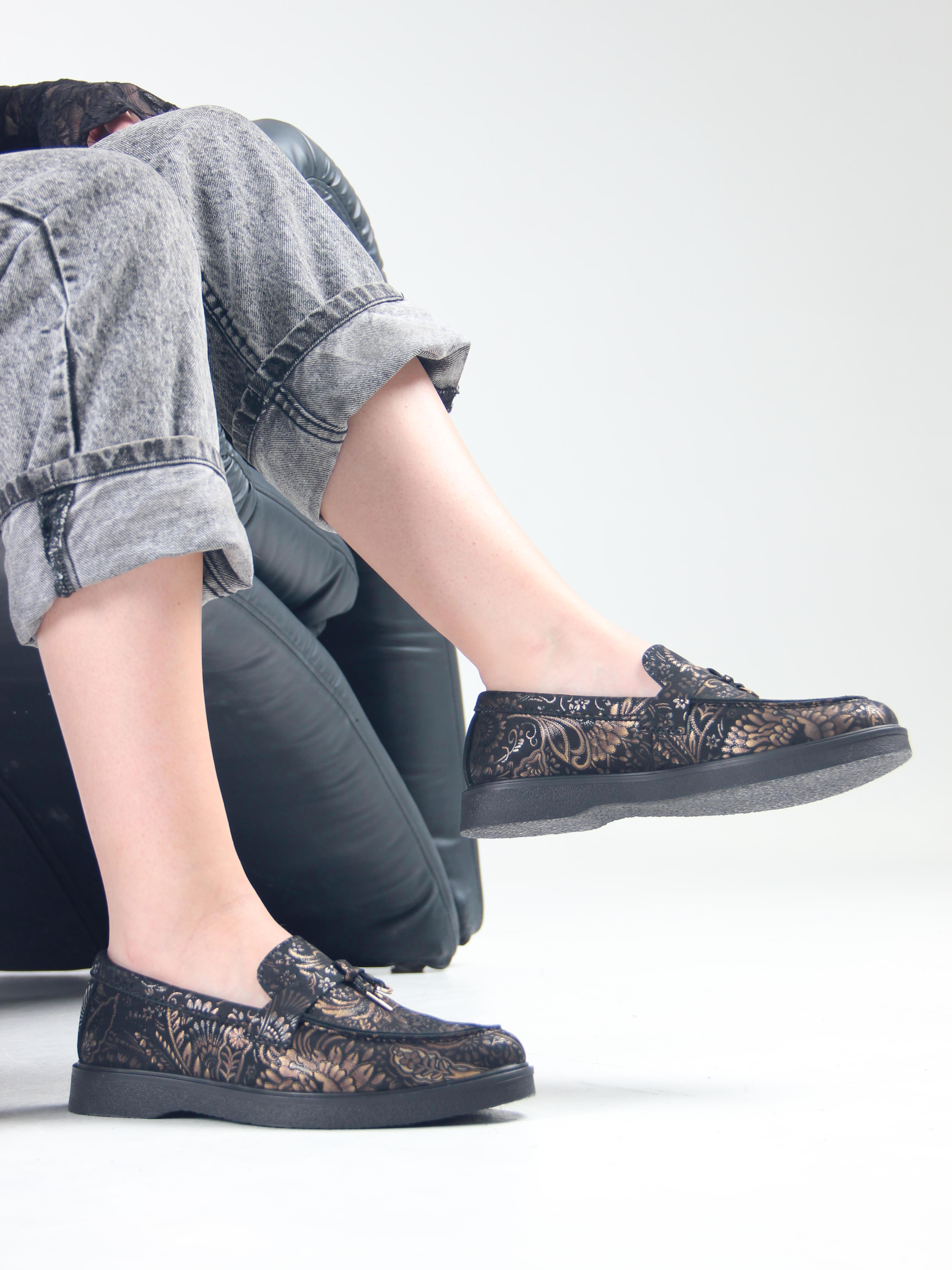 картинка Лоферы лоферы ED'ART 170.2699'bl. Черный грация от интернет магазина