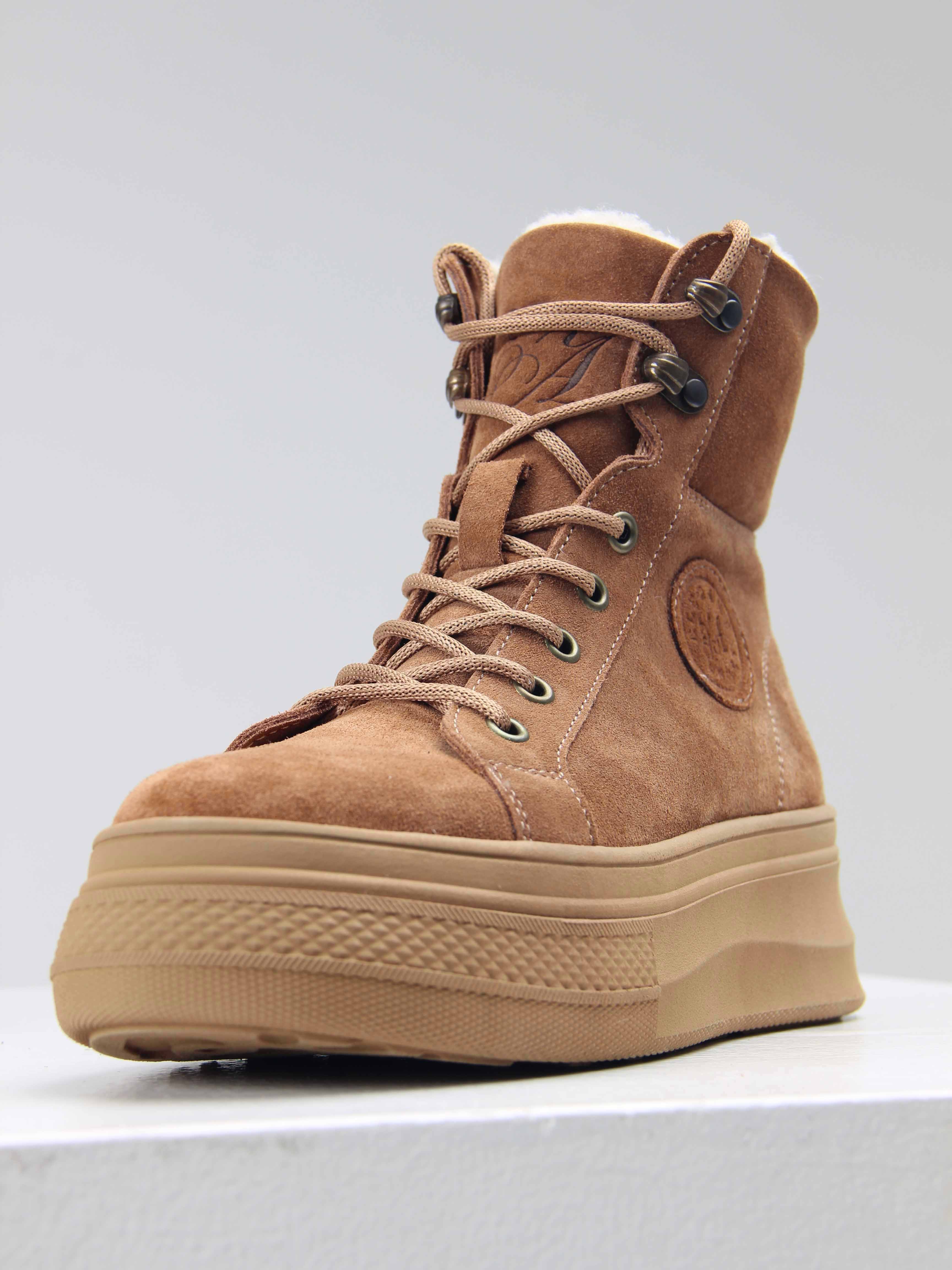 картинка Ботинки ED'ART 219.warm'br. Светло коричневый от интернет магазина