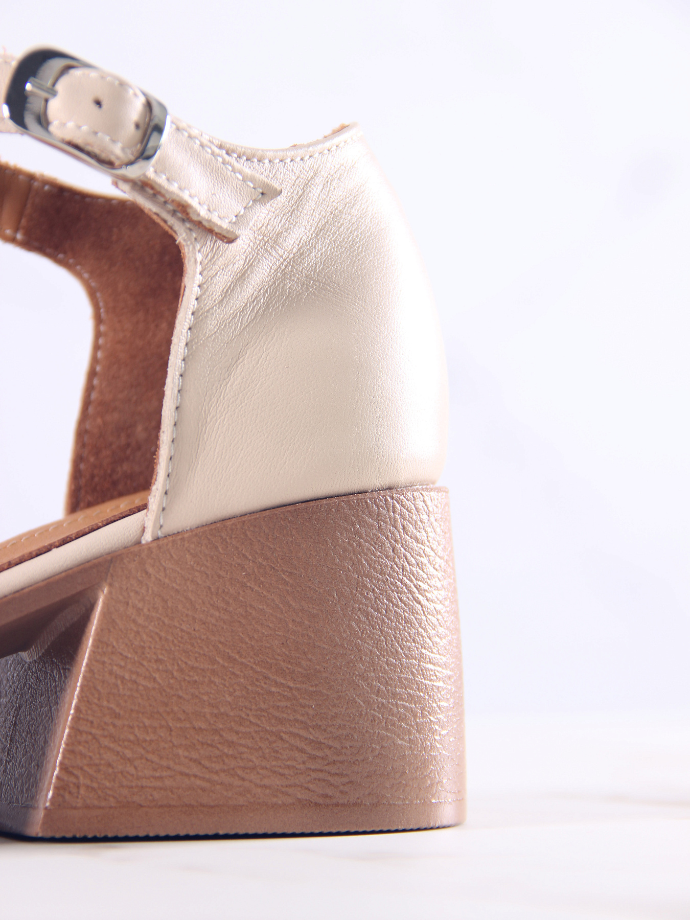 картинка Босоножки ED'ART 5032.23663'be. Бежевый+коричневый от интернет магазина