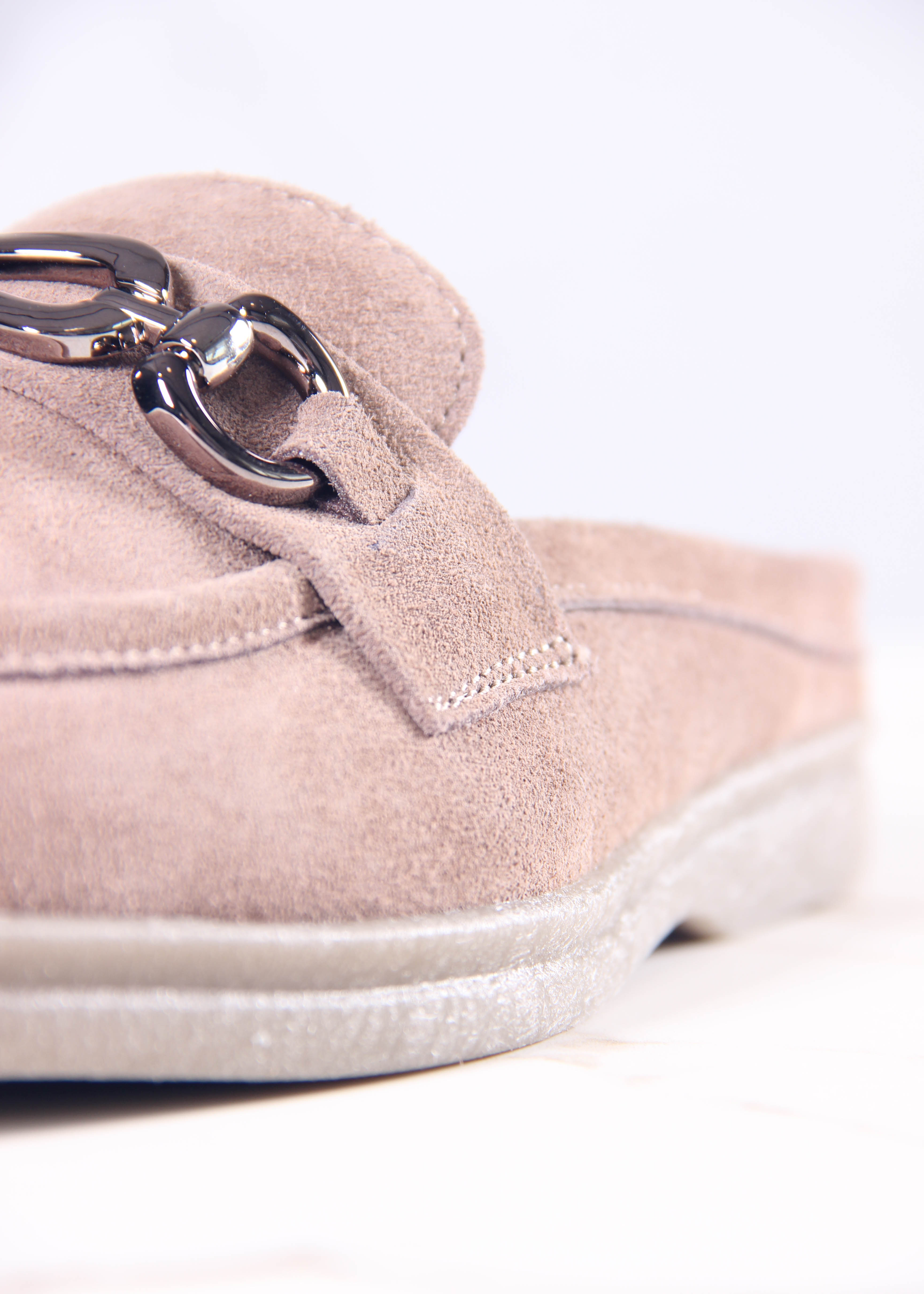 картинка Сабо лоферы ED'ART 1080.2614'be. Капучино замша от интернет магазина