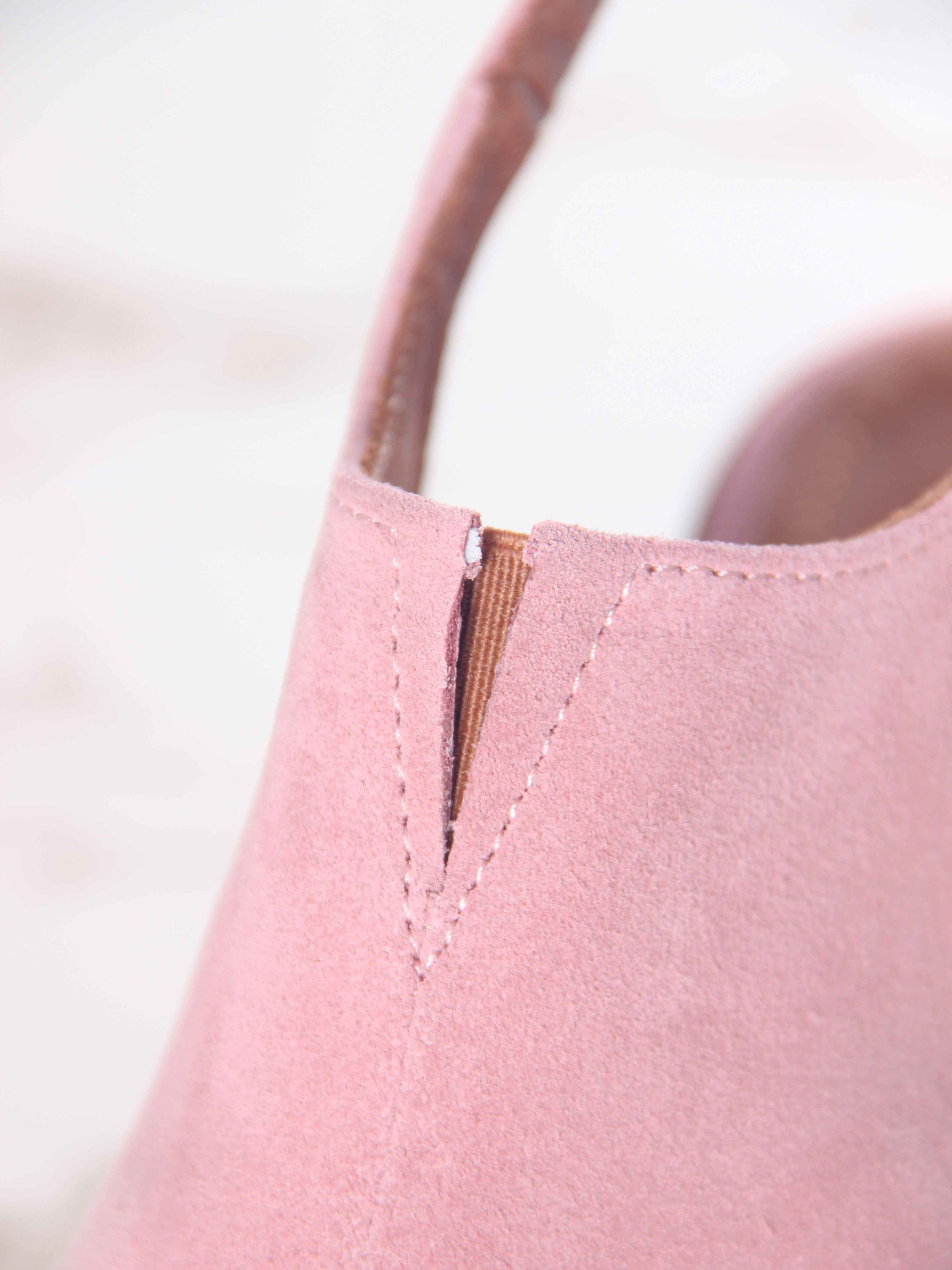 картинка Сабо ED'ART 5133.23663'br.Розовая замша+коричневый от интернет магазина