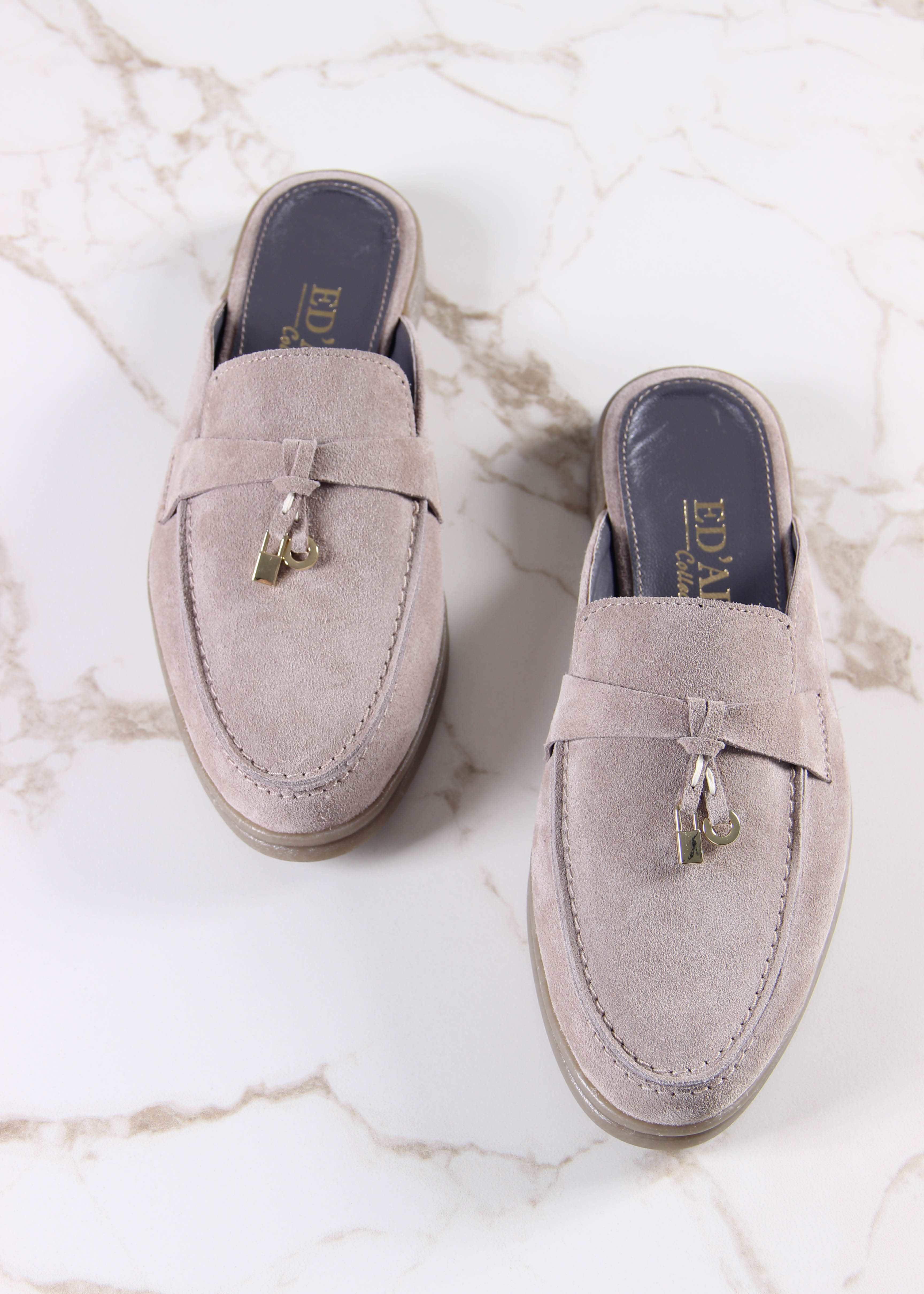 картинка Мюли ED'ART 1070.2614'be. ваниль замша от интернет магазина