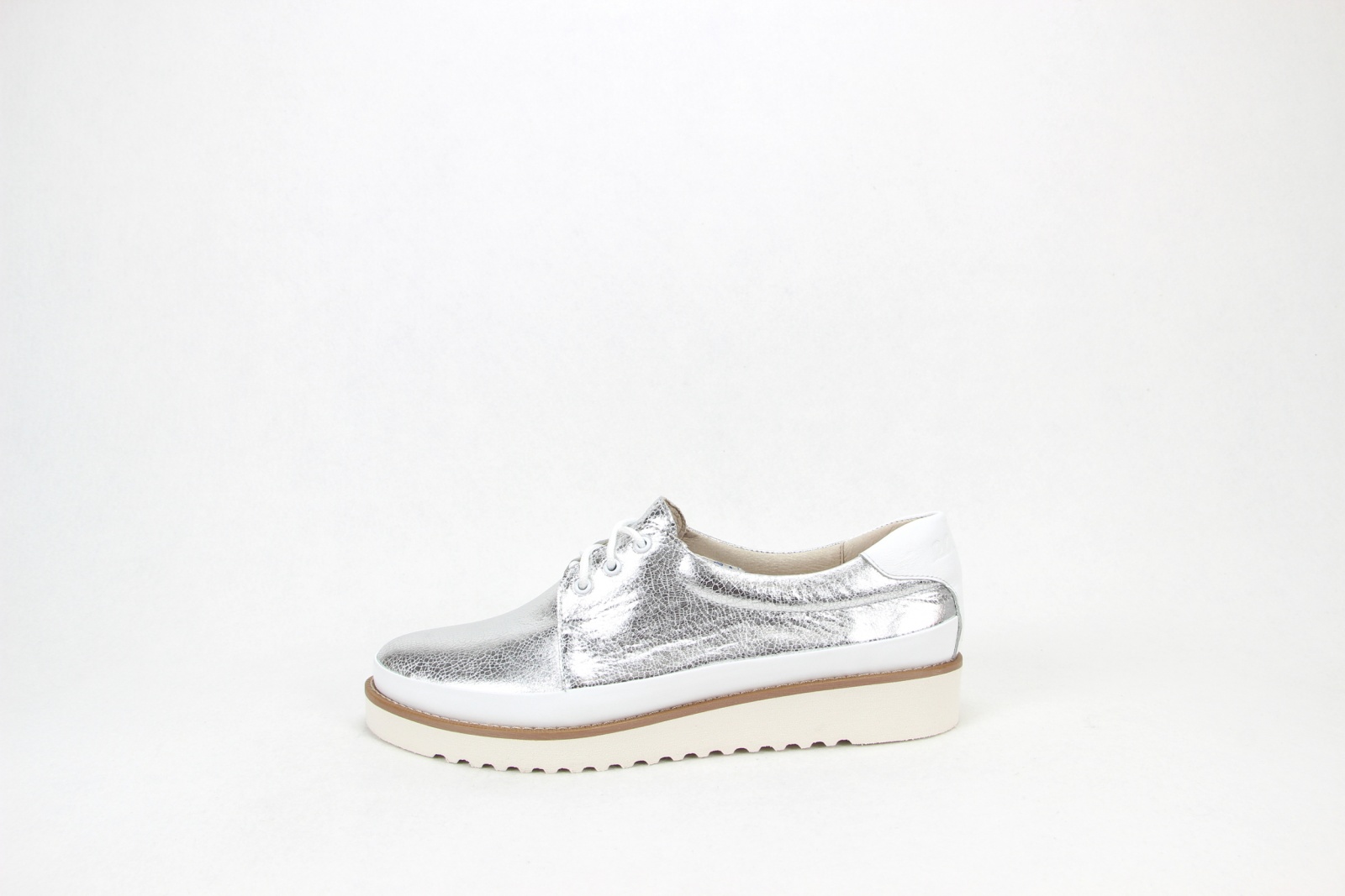 картинка Туфли полуботинки ED'ART 103.man'w.silver/white от интернет магазина