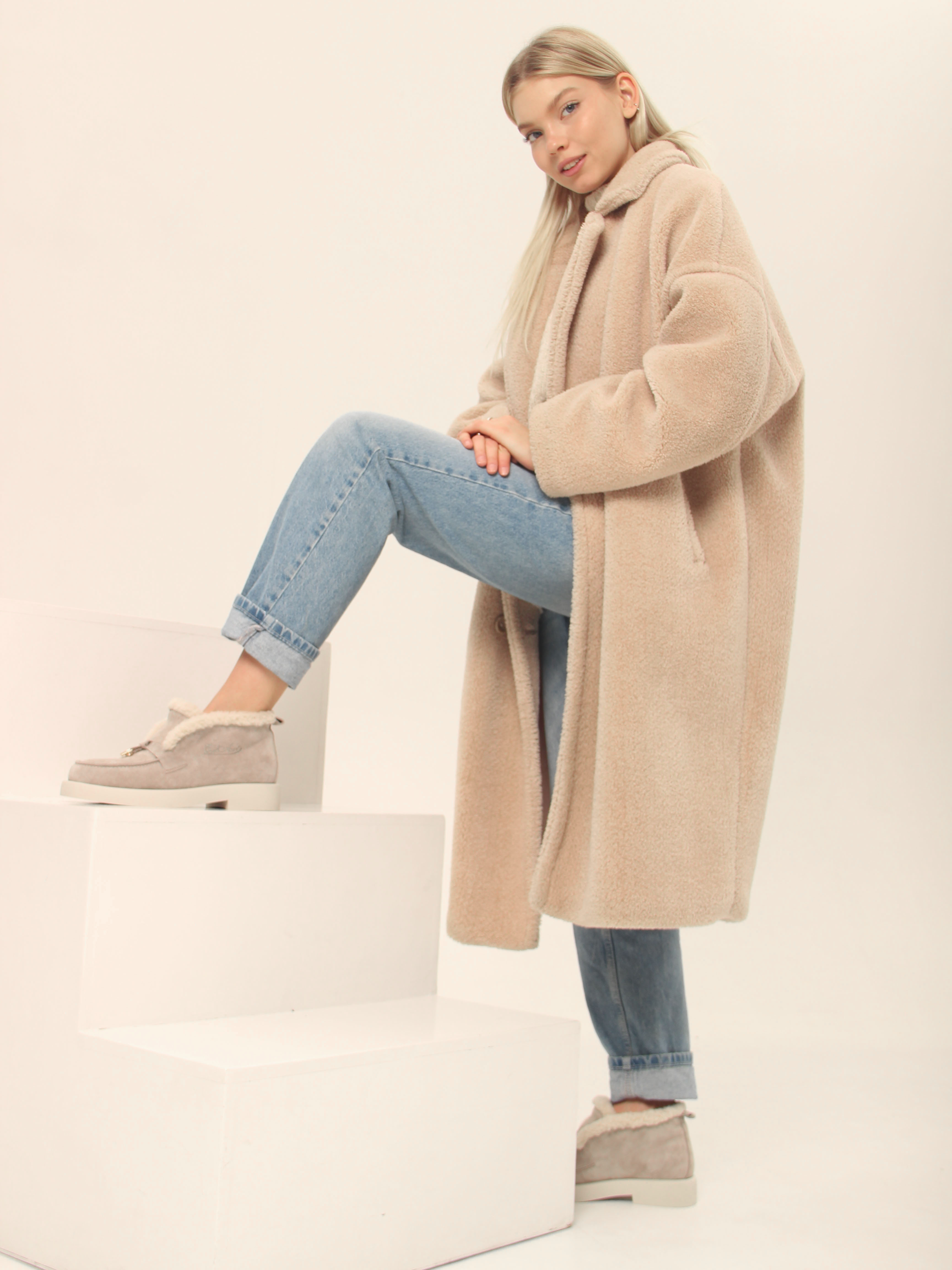 картинка Ботинки ED'ART 306.1593'be. каменный замша от интернет магазина