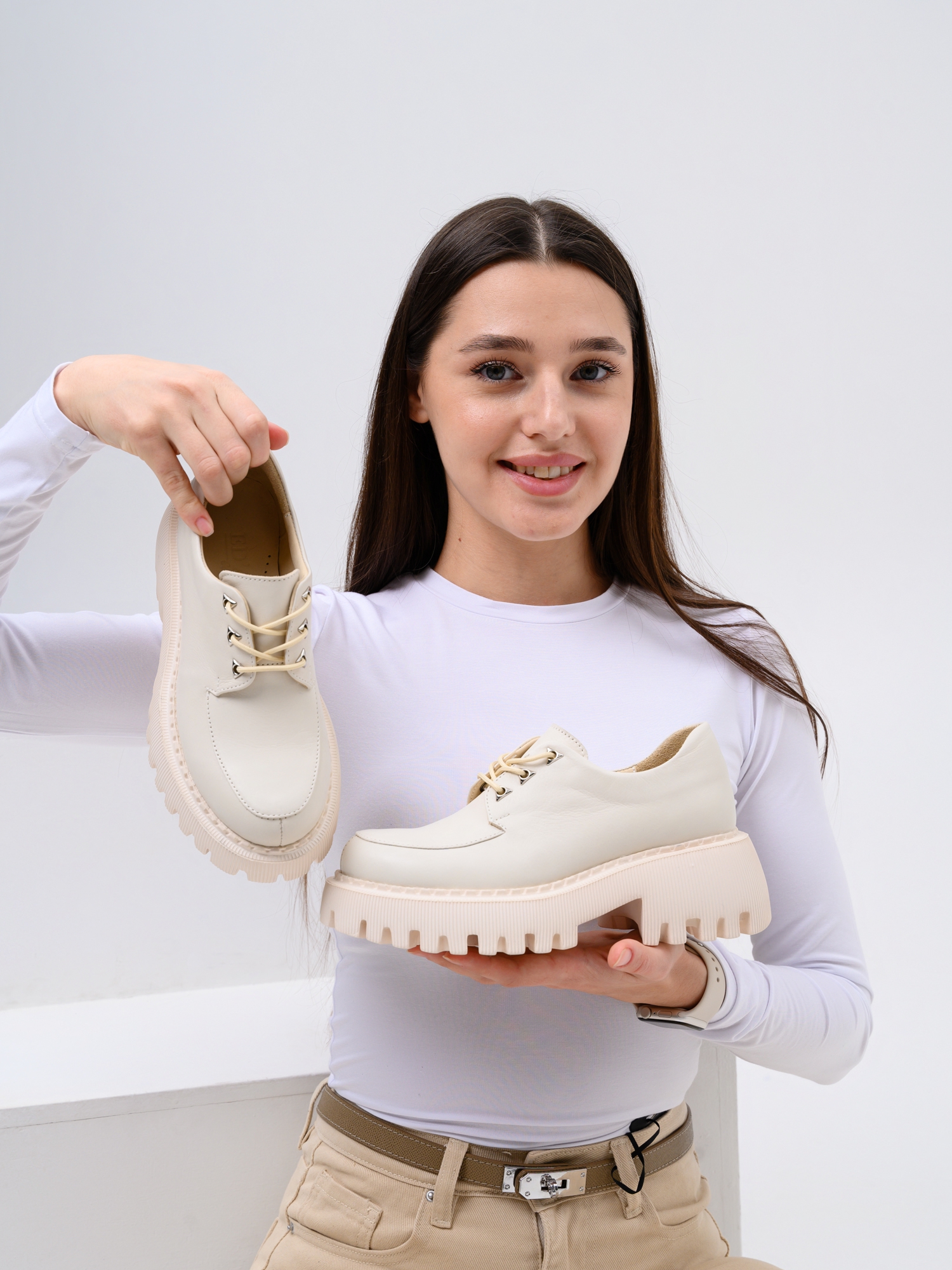 картинка Туфли полуботинки ED'ART 202.14728'be. Бежевый-3 от интернет магазина