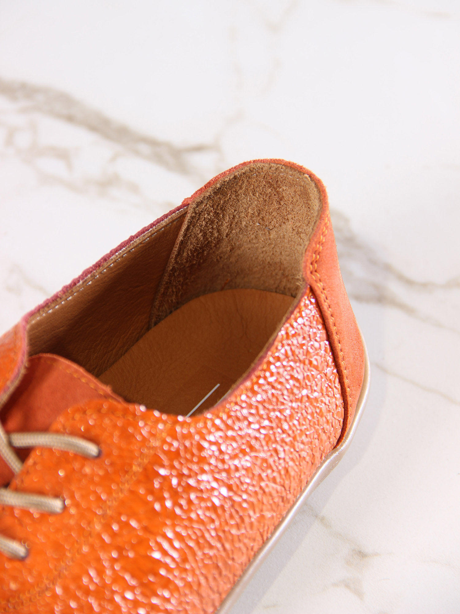 картинка Босоногие туфли ED'ART 188.nata'br.Оранжевый наплак+оранжевая замша от интернет магазина