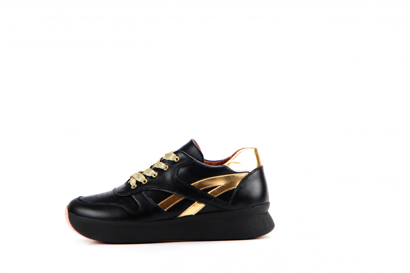 картинка Кроссовки ED'ART 132.omega'bl.black-gold от интернет магазина