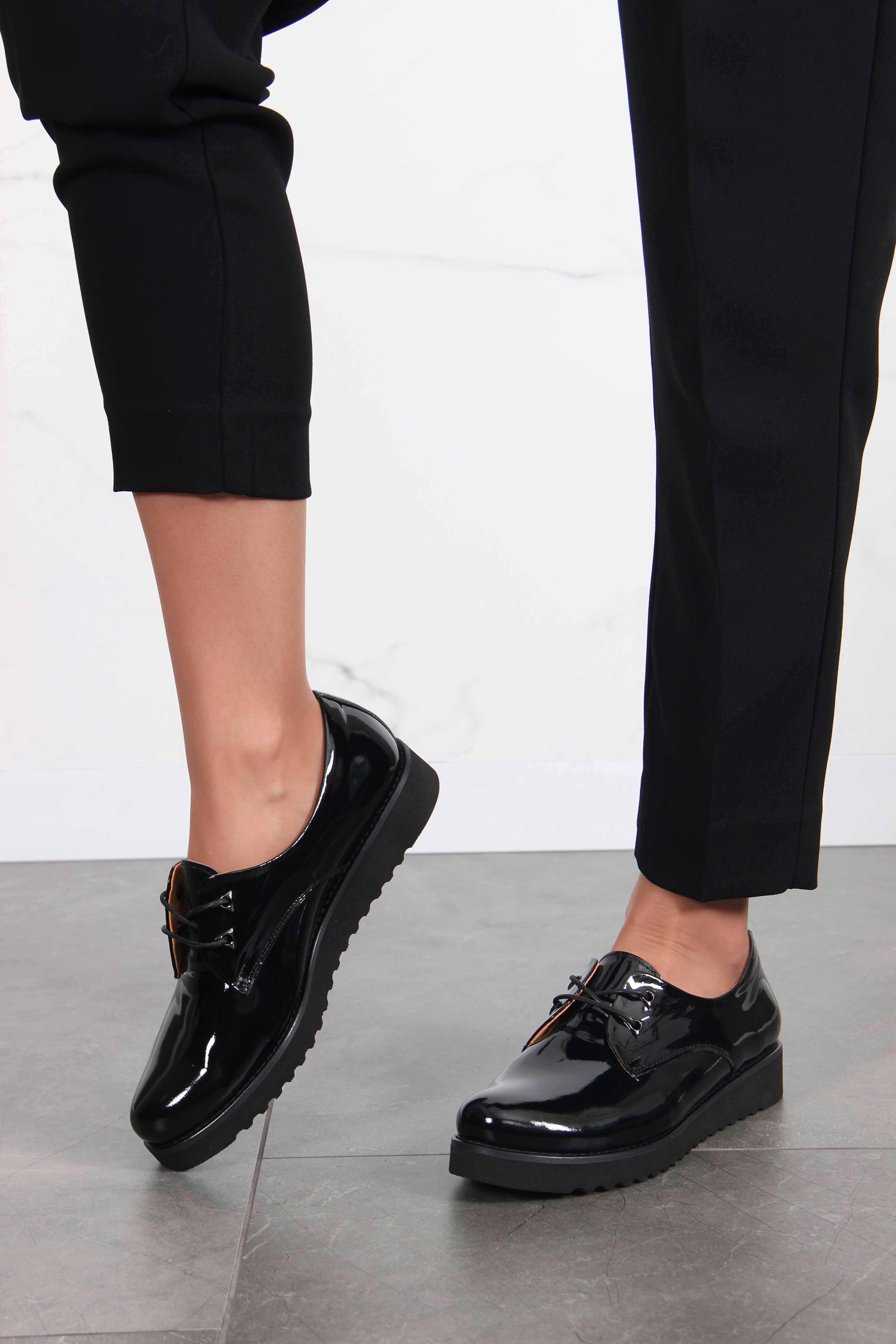 картинка Туфли полуботинки ED'ART 102.man'bl. Черный-лак от интернет магазина