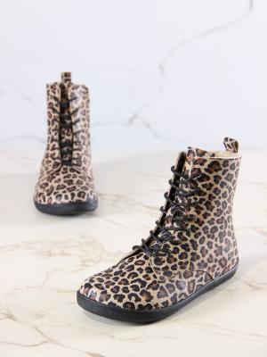 Босоногие ботинки  ED'ART 351.NATA'bl.Бежевый леопард