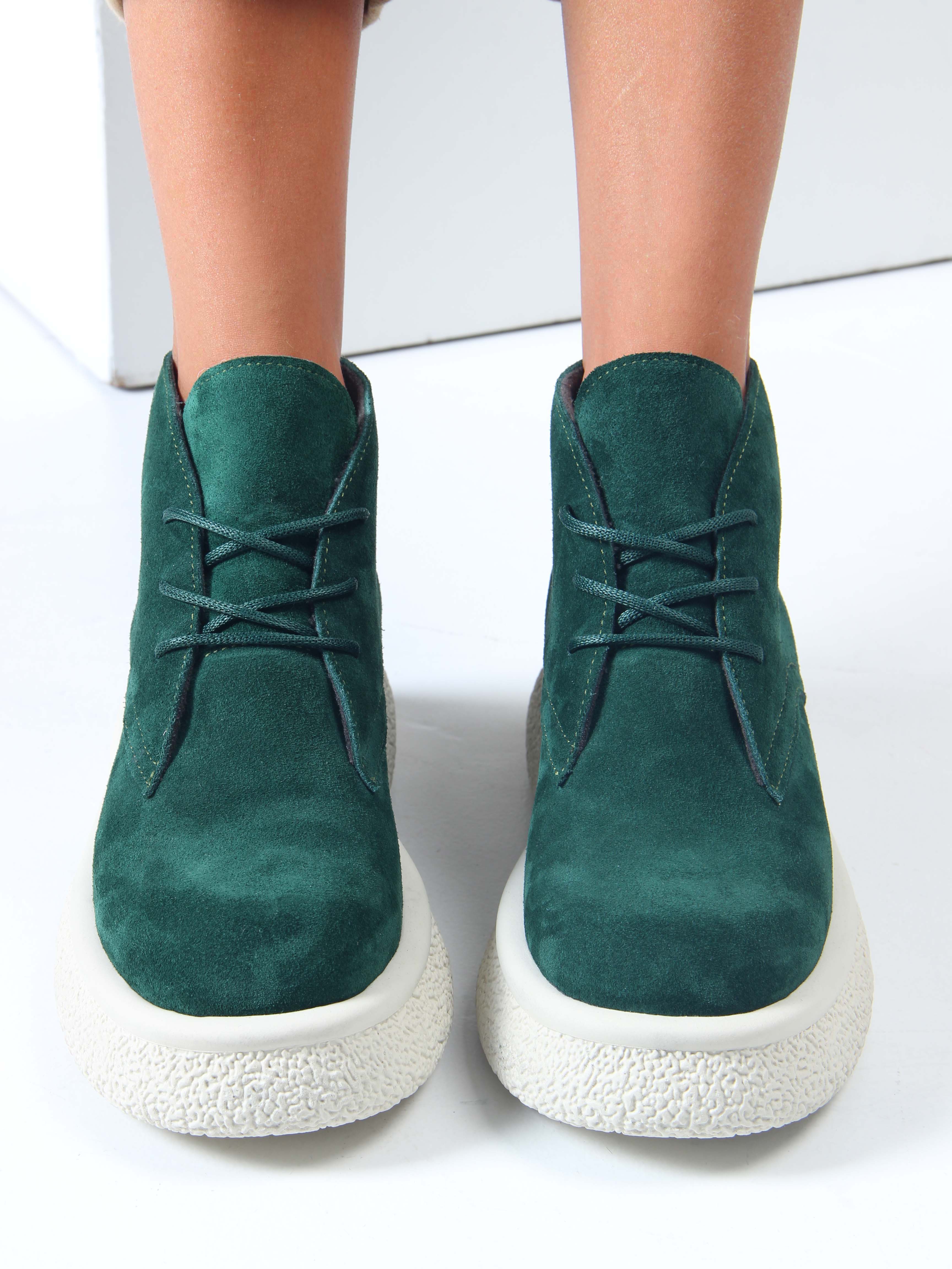 картинка Ботинки ED'ART 308.агата'w. зеленый замша от интернет магазина