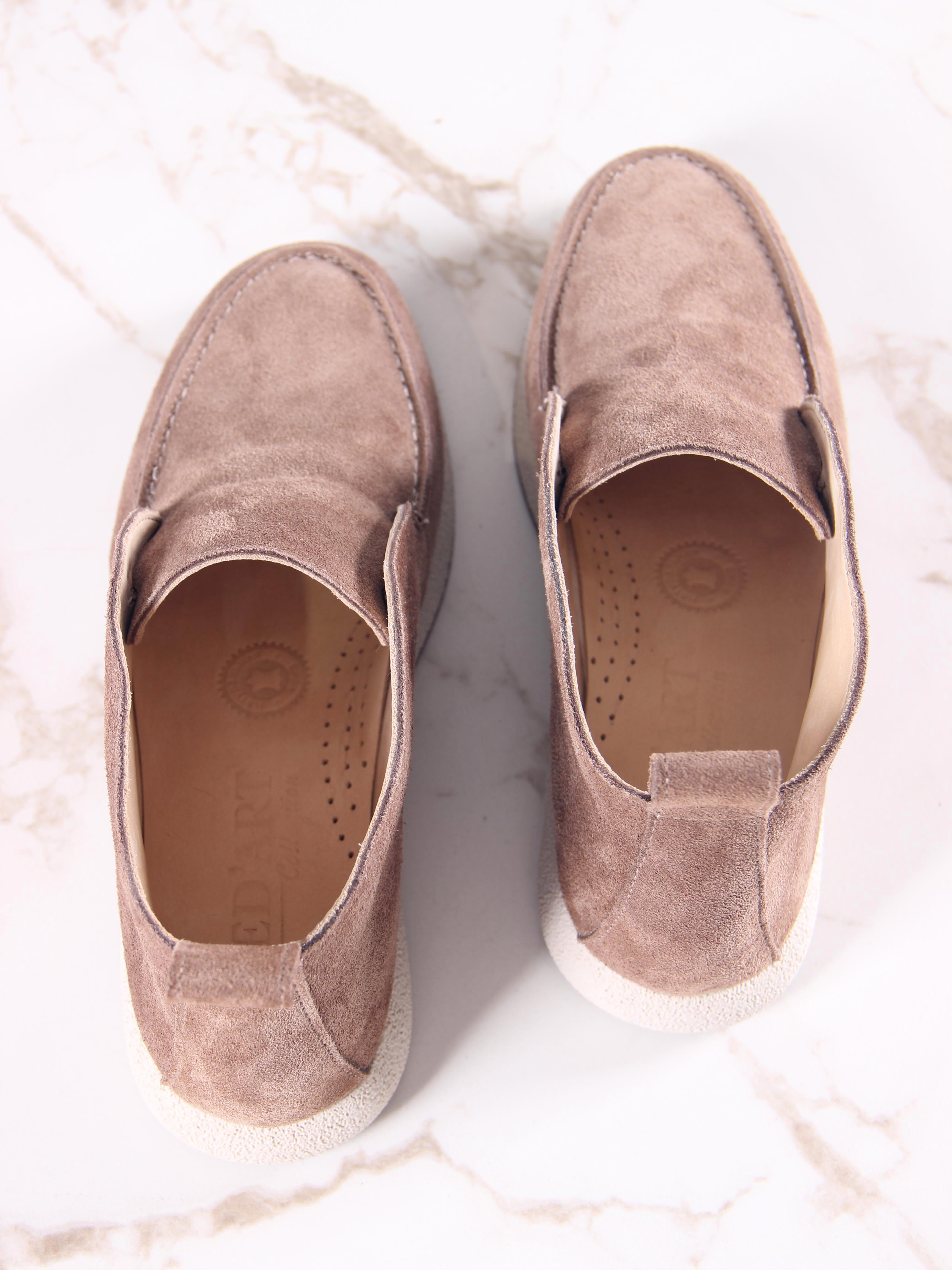 картинка Полуботинки ED'ART 207.1607'be. коричневый капучино замша от интернет магазина