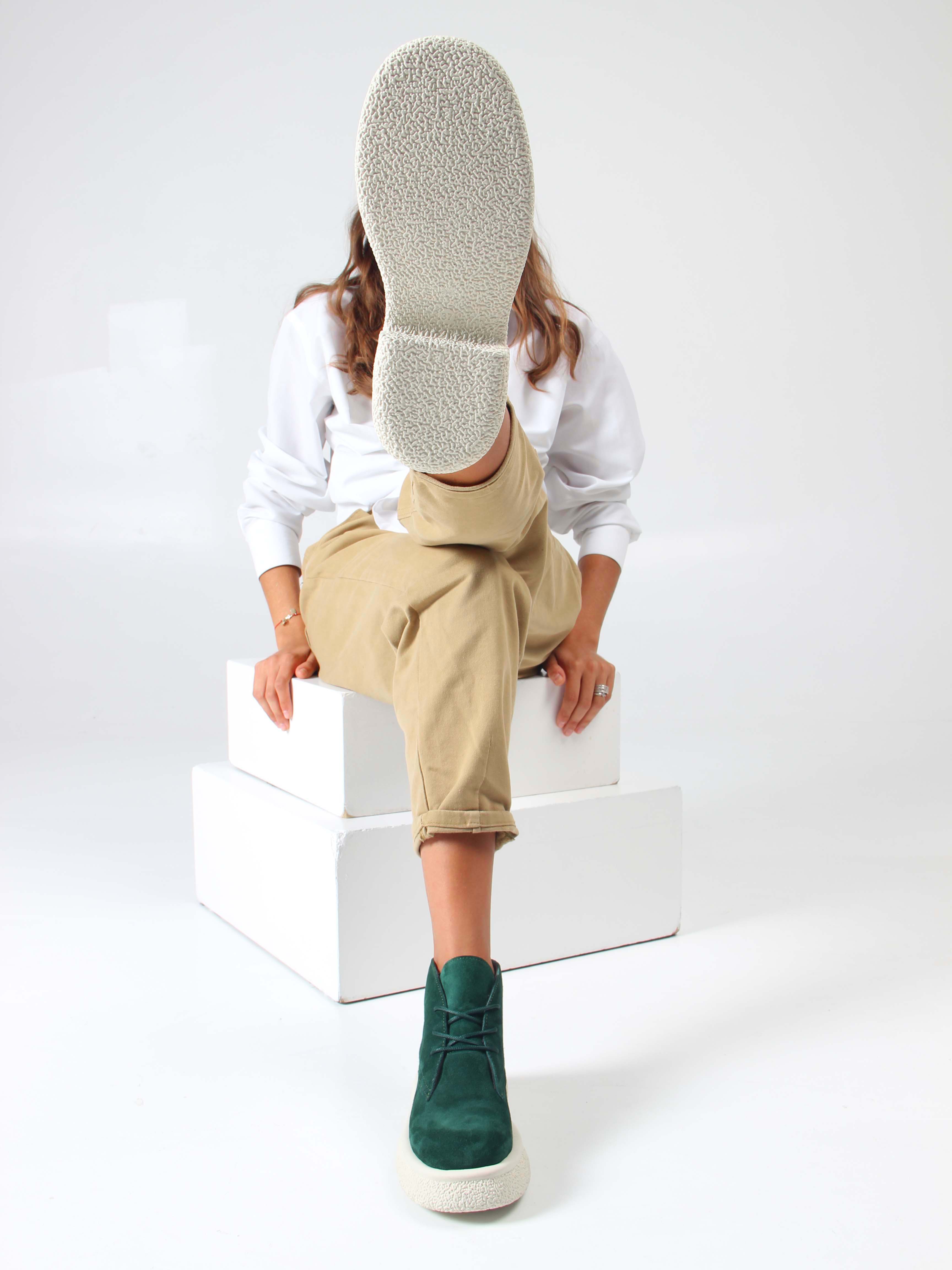 картинка Ботинки ED'ART 308.агата'w. зеленый замша от интернет магазина