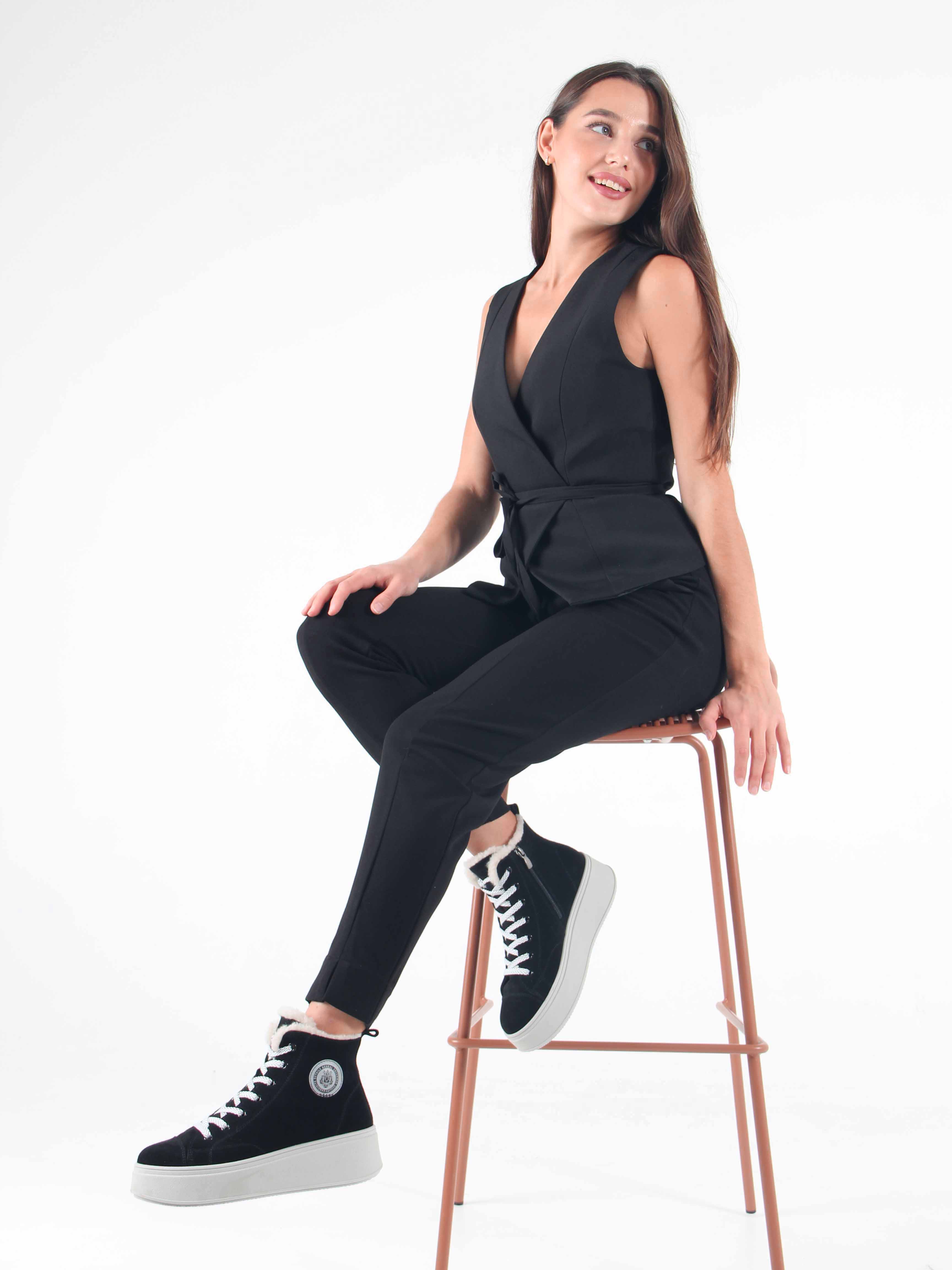 картинка Ботинки ED'ART 217.ALTA'gr. черный замша от интернет магазина