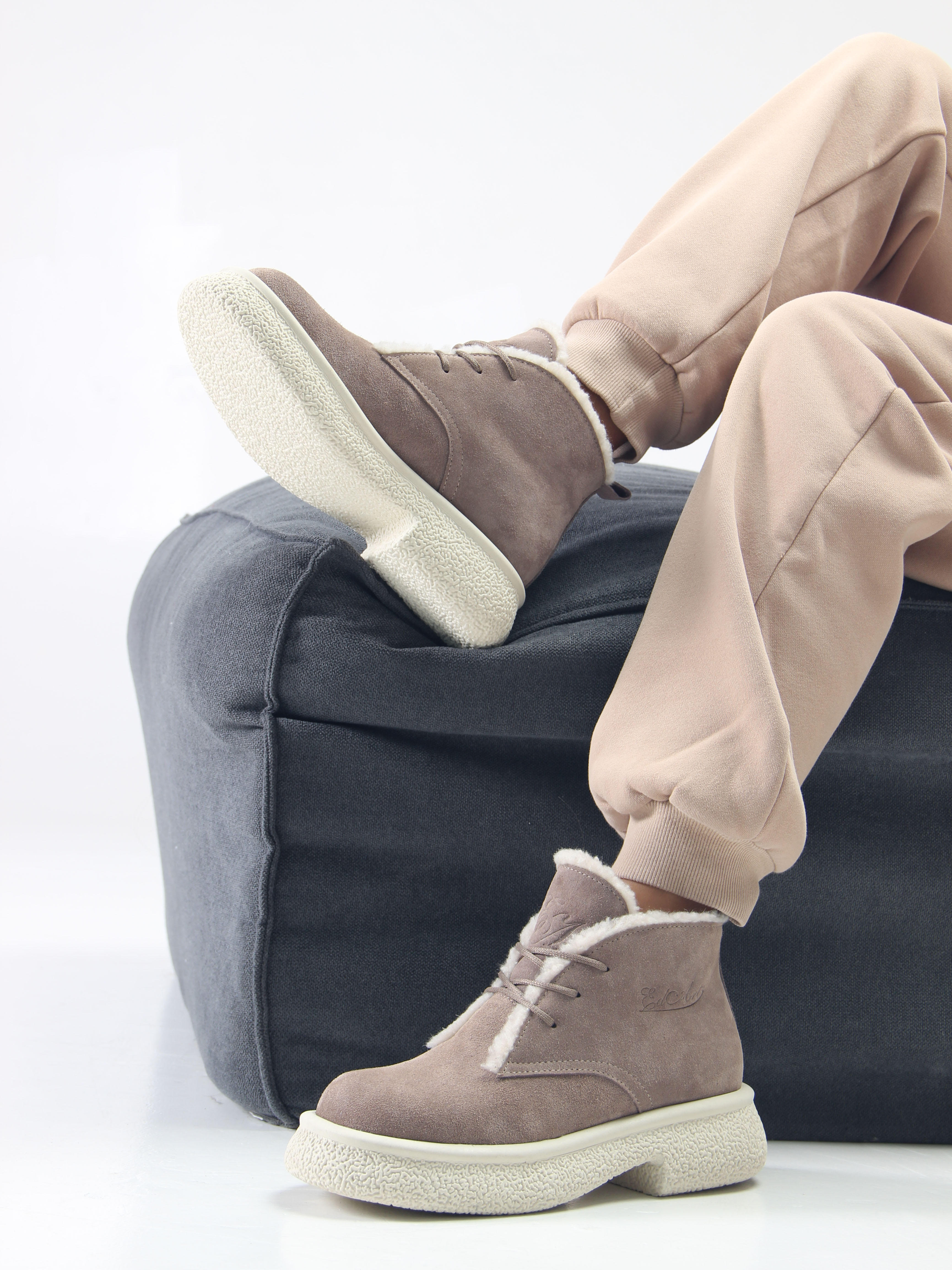 картинка Ботинки ED'ART 308.агата'w. капучино замша от интернет магазина