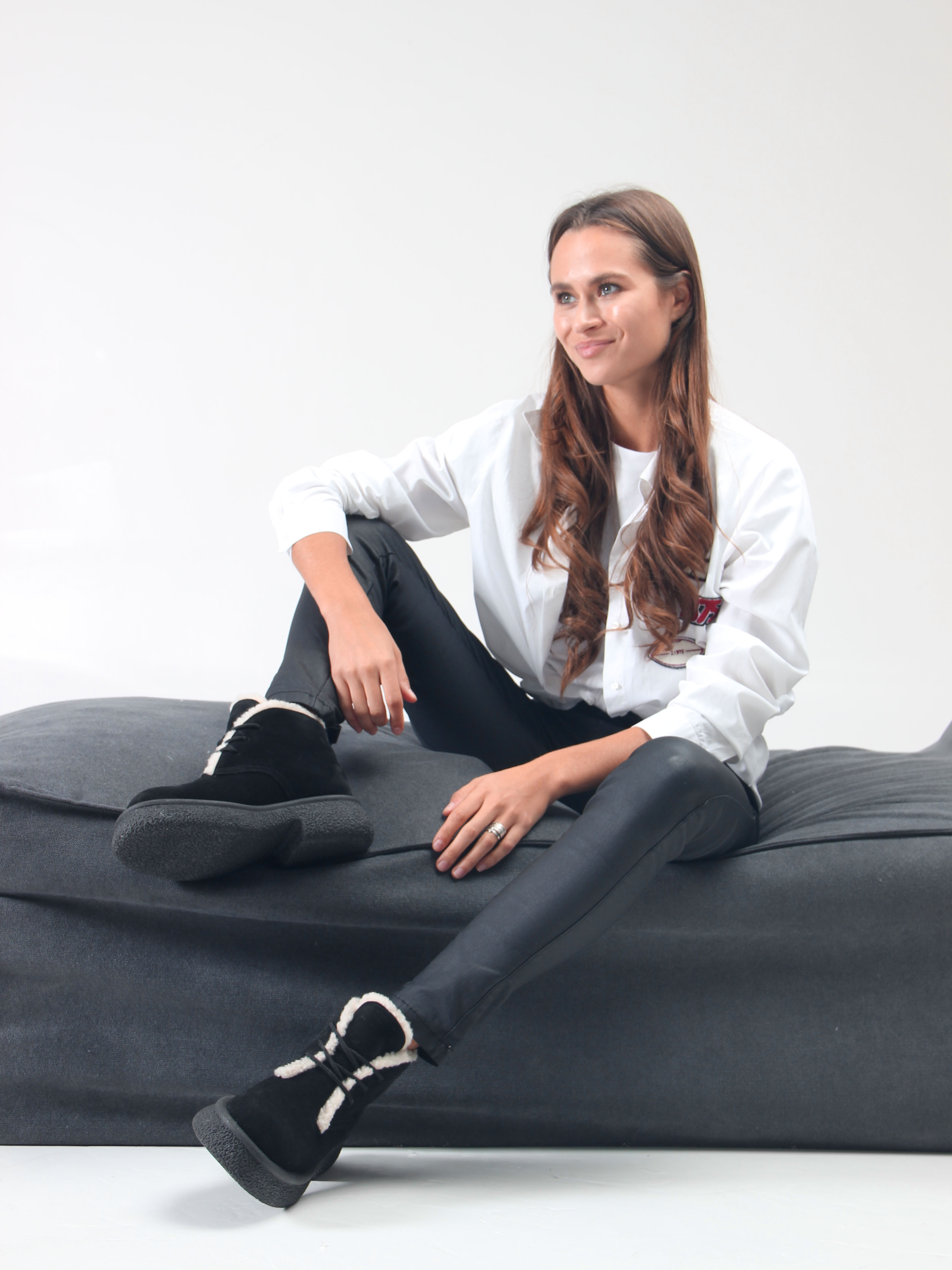 картинка Ботинки ED'ART 308.агата'bl. черный замша от интернет магазина