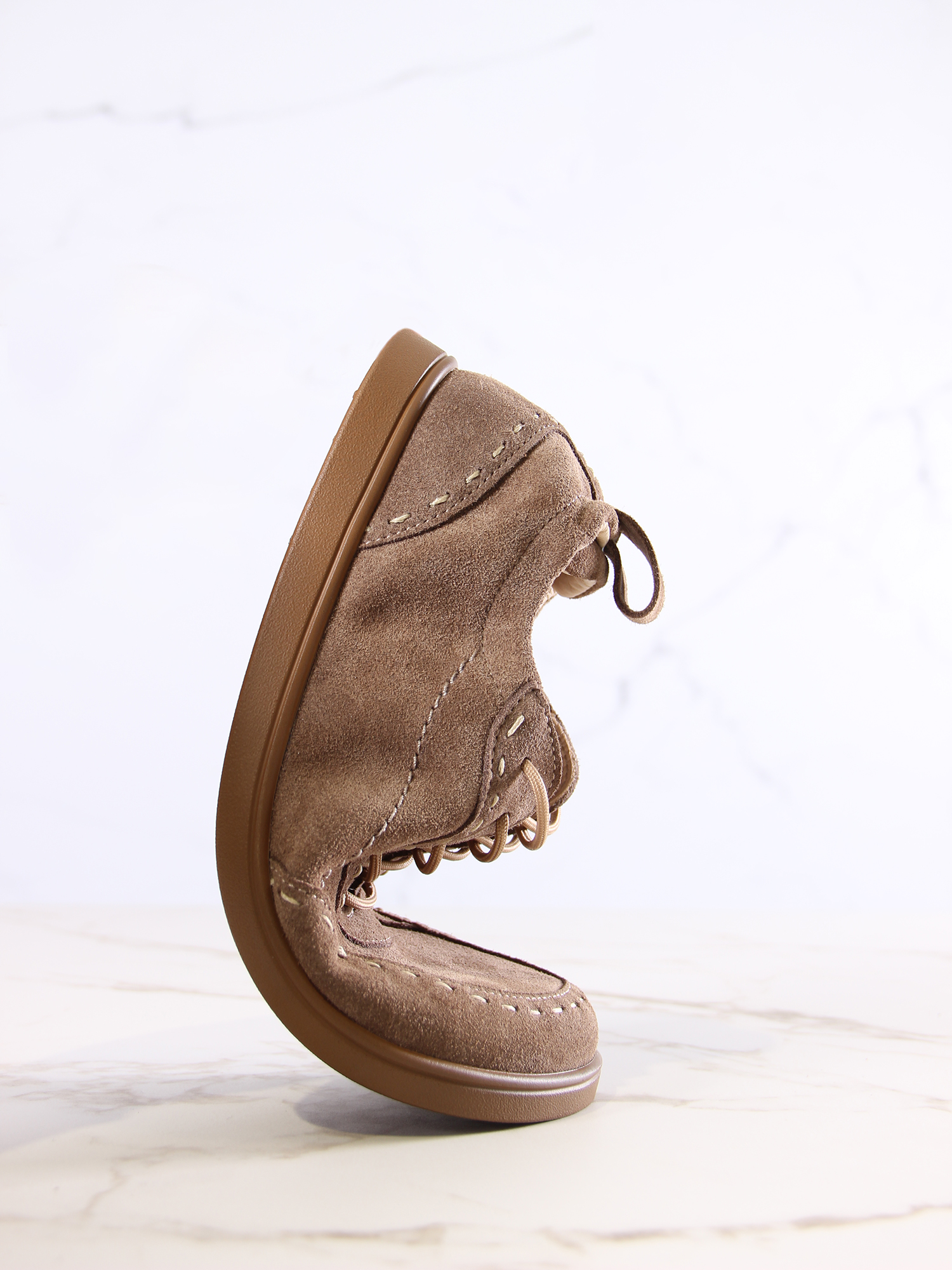 картинка Сникерины ED'ART 178.асти"br.Серо-коричневая замша от интернет магазина