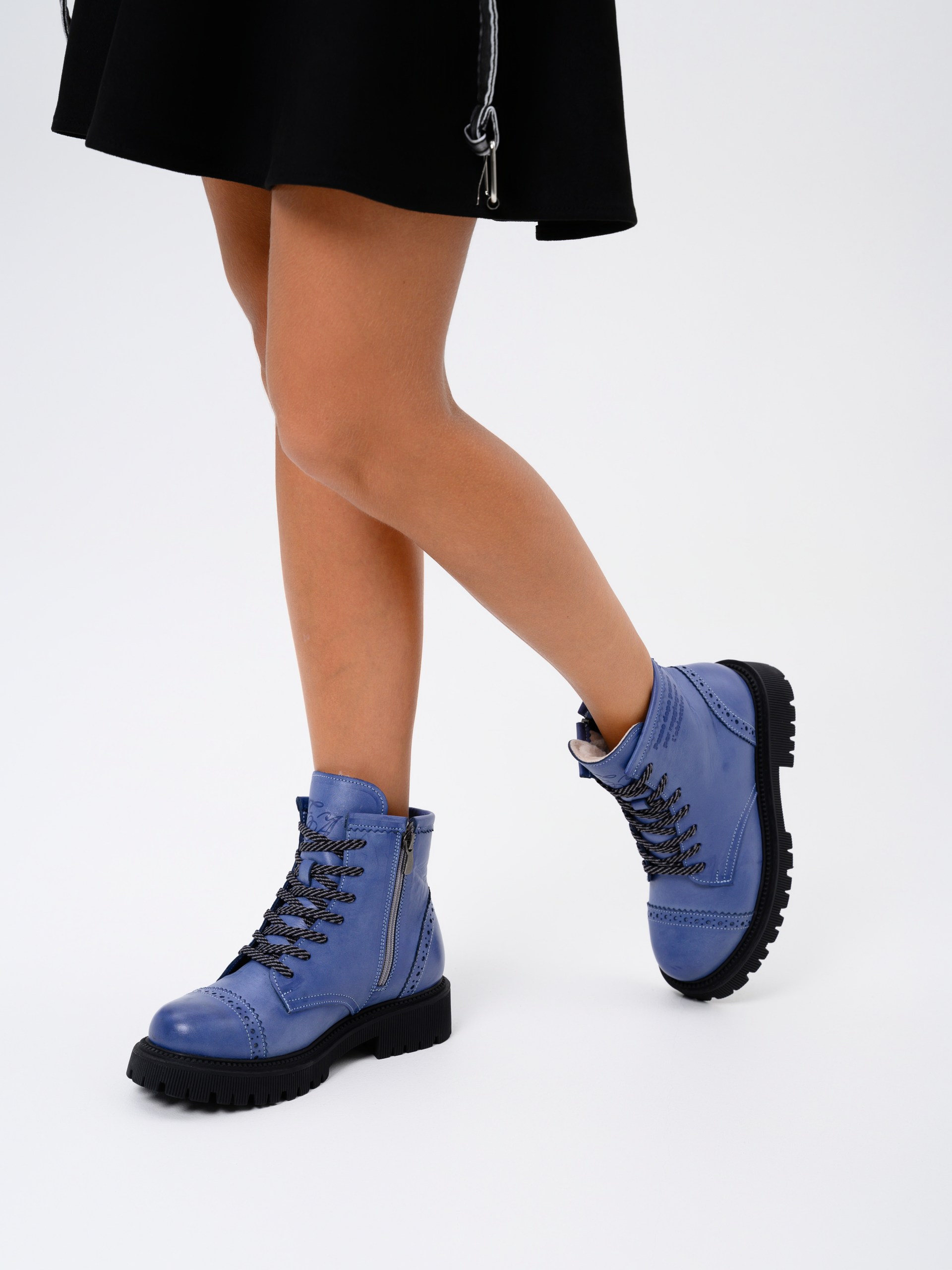 картинка Ботинки ED'ART 319.taskana'bl. Вакса джинс от интернет магазина