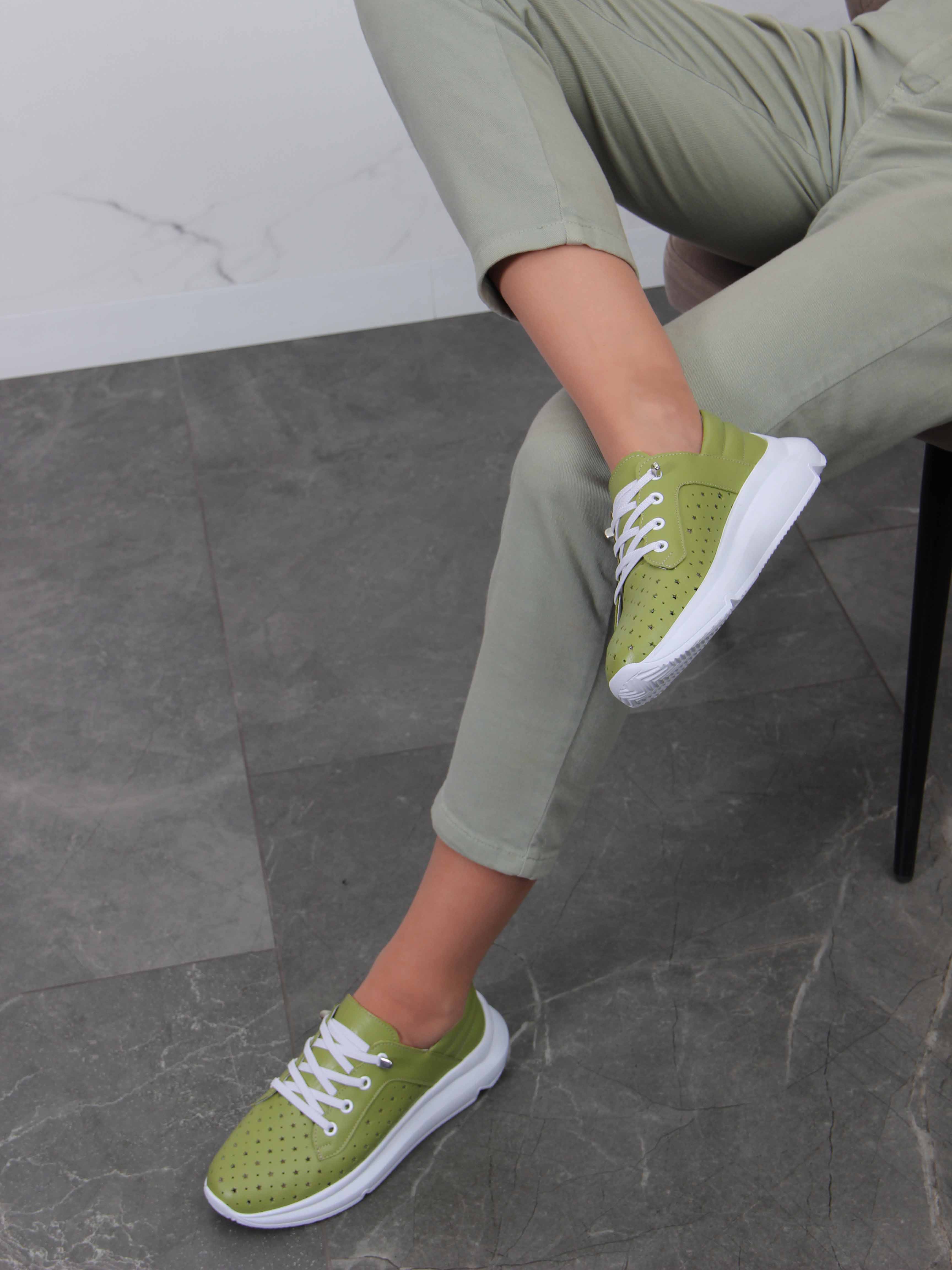 картинка Кроссовки ED'ART 168.236143w. Авокадо от интернет магазина