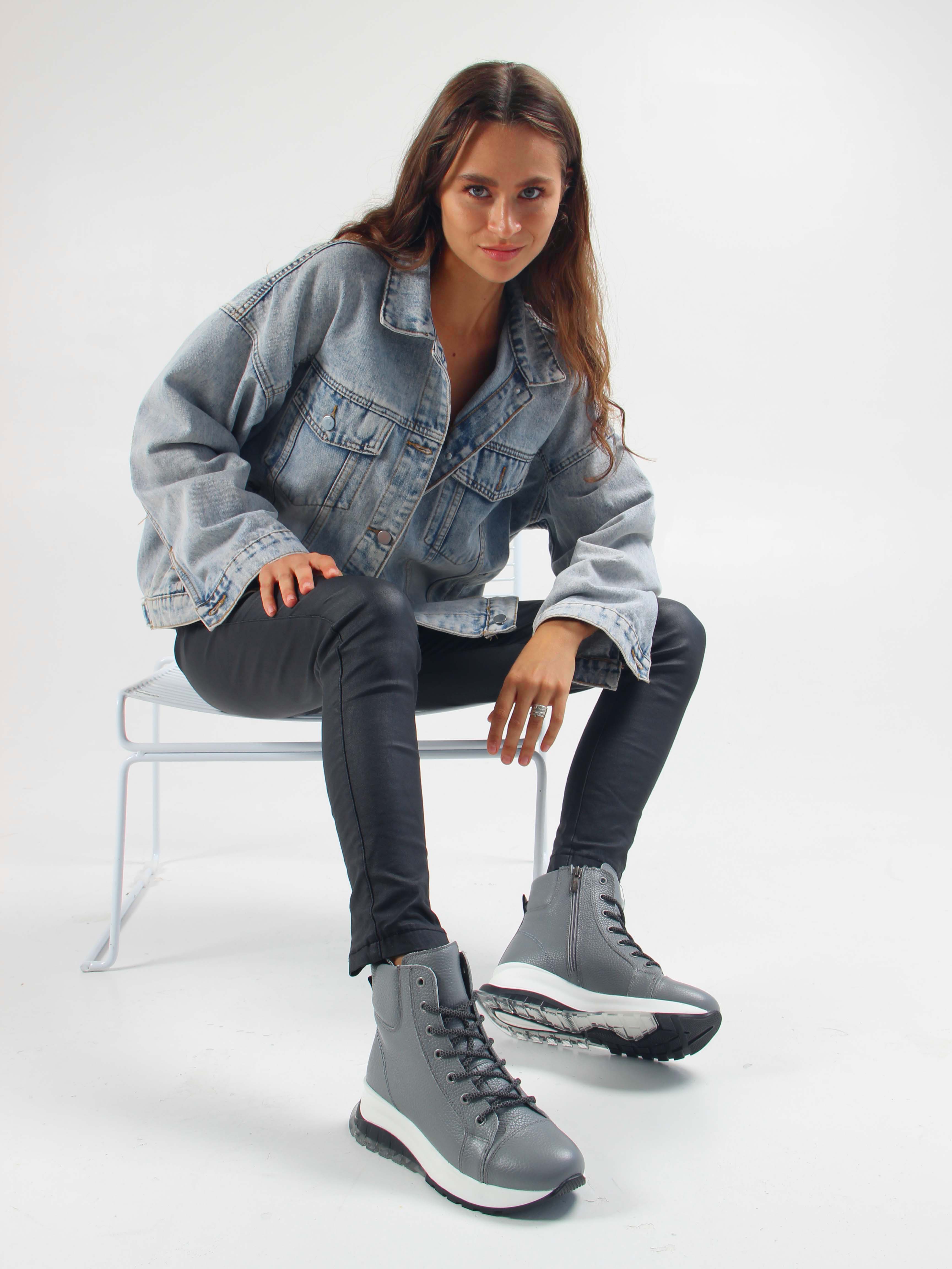 картинка Ботинки ED'ART 311.AVATAR'bl. Серый макс от интернет магазина