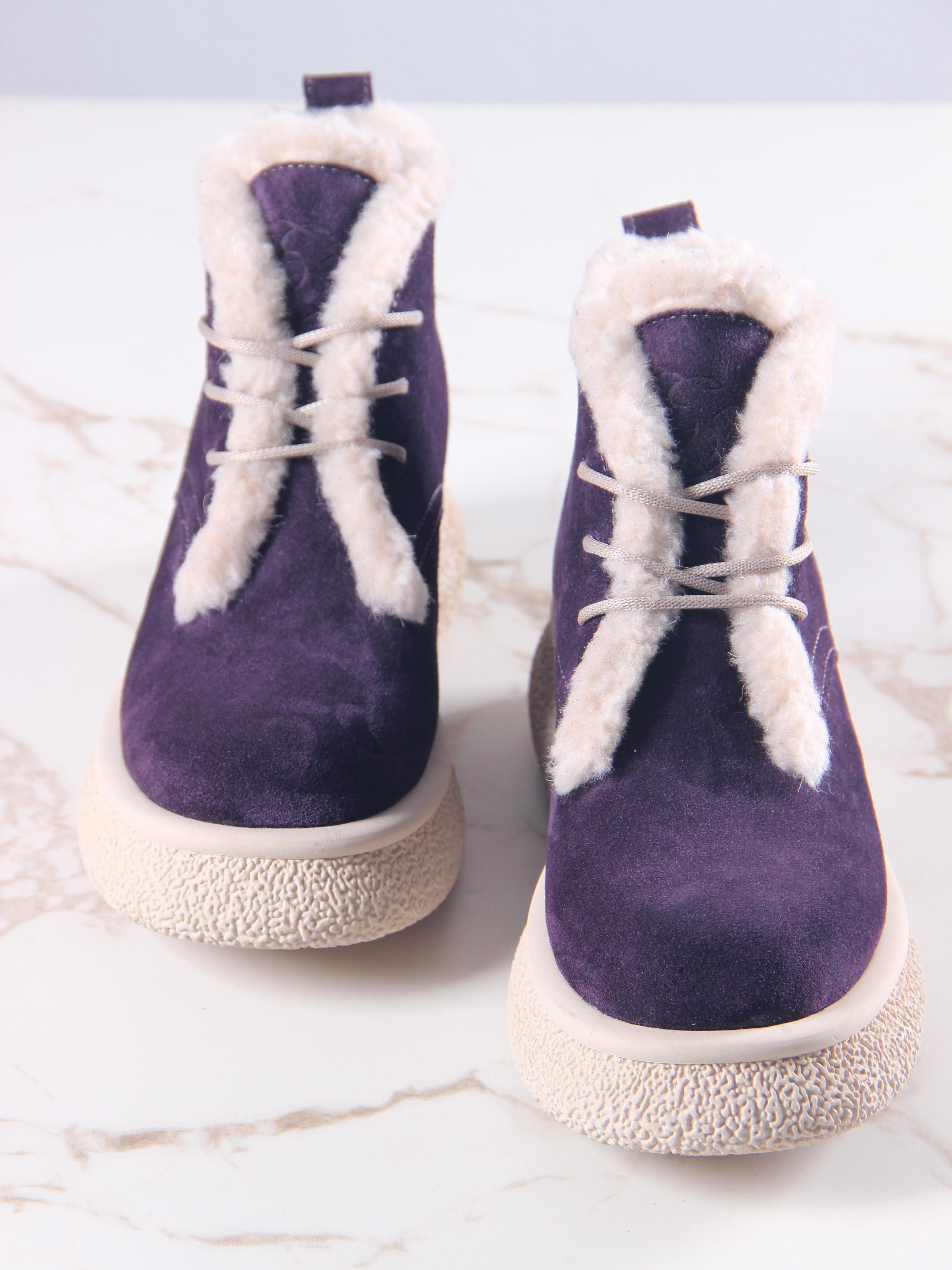 картинка Ботинки ED'ART 308.агата'w. сливовая замша з от интернет магазина