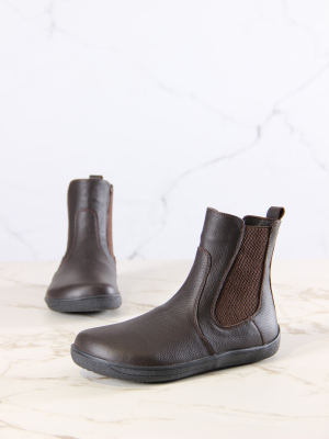 Челси босоногие кожаные коричневые