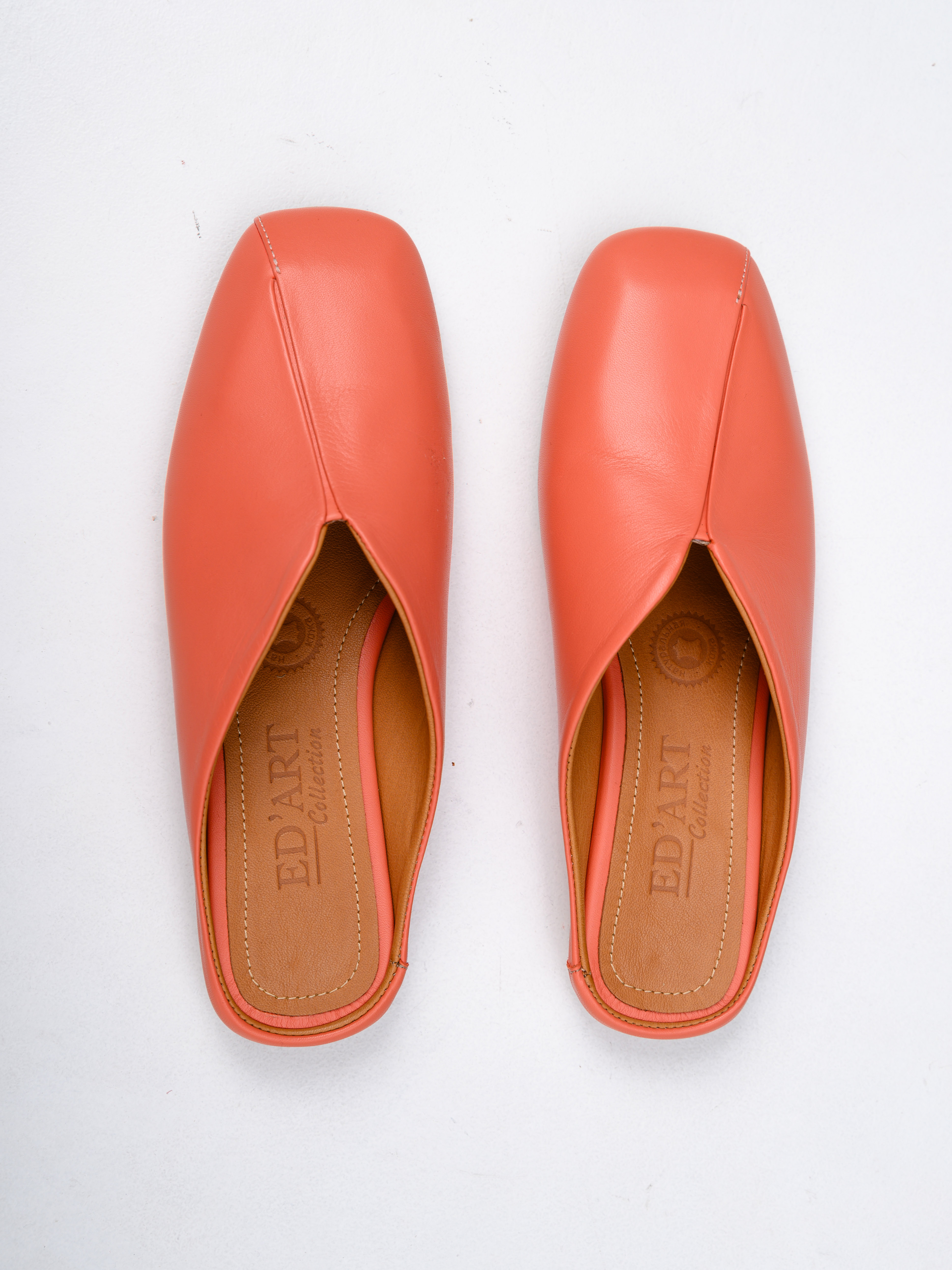 картинка Мюли ED'ART 1007.тунит205'be. Коралл от интернет магазина