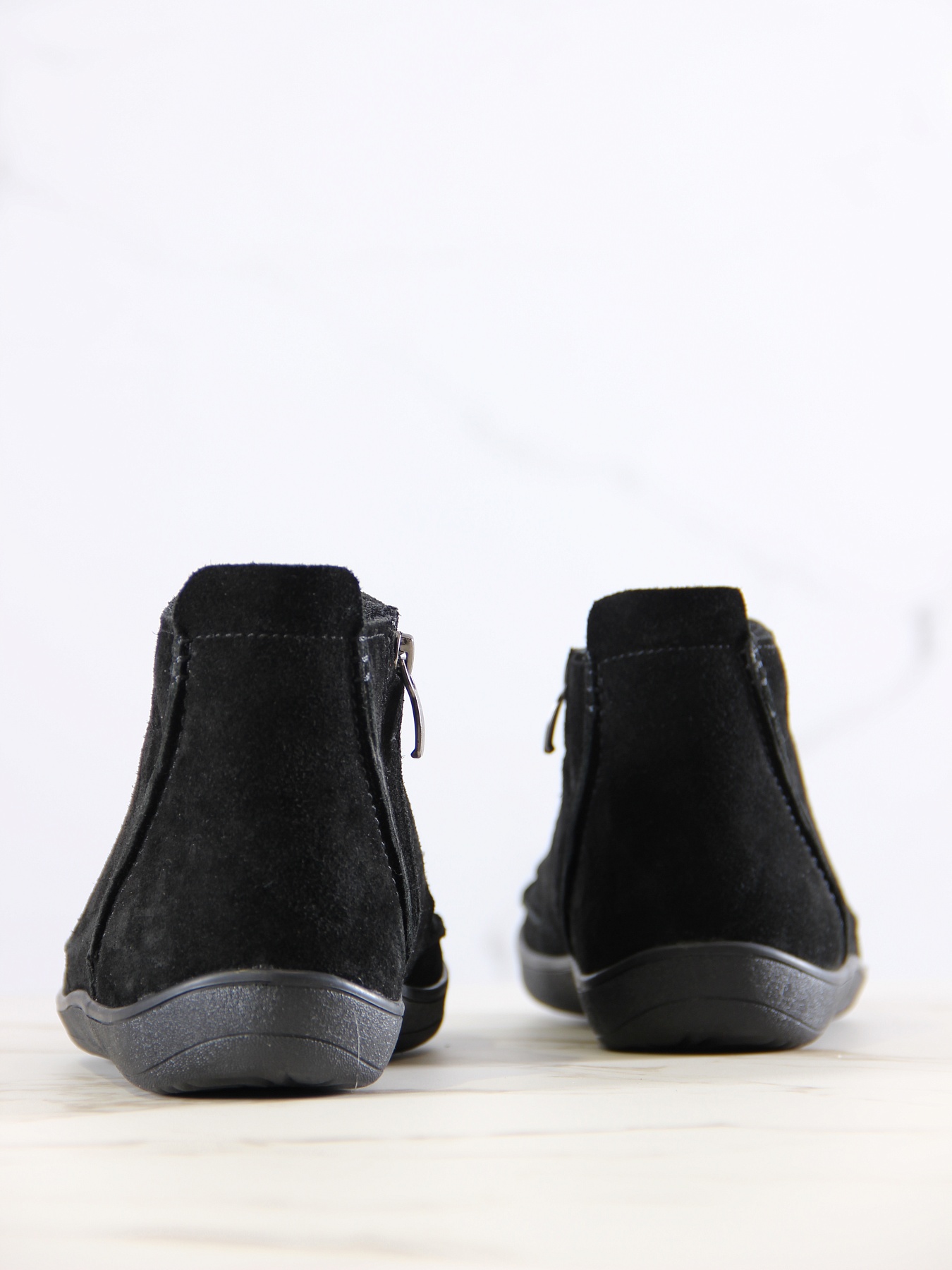 картинка Босоногие ботинки  ED'ART 210.NATA'bl.Черная замша от интернет магазина