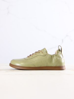 Сникерины кожаные зеленые