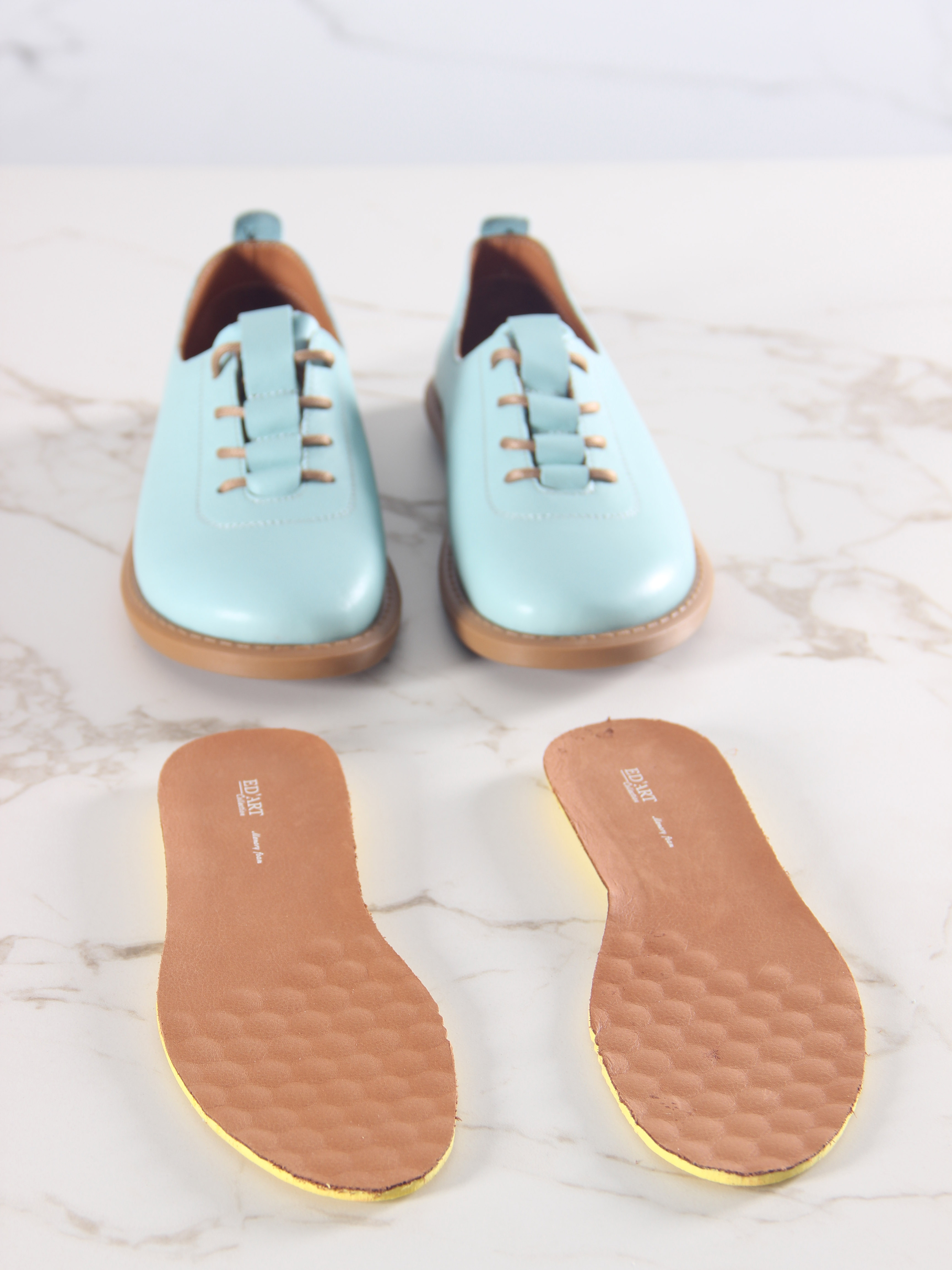 картинка Туфли ED'ART 107.ОКСЕ'br. Мята+коричневый от интернет магазина