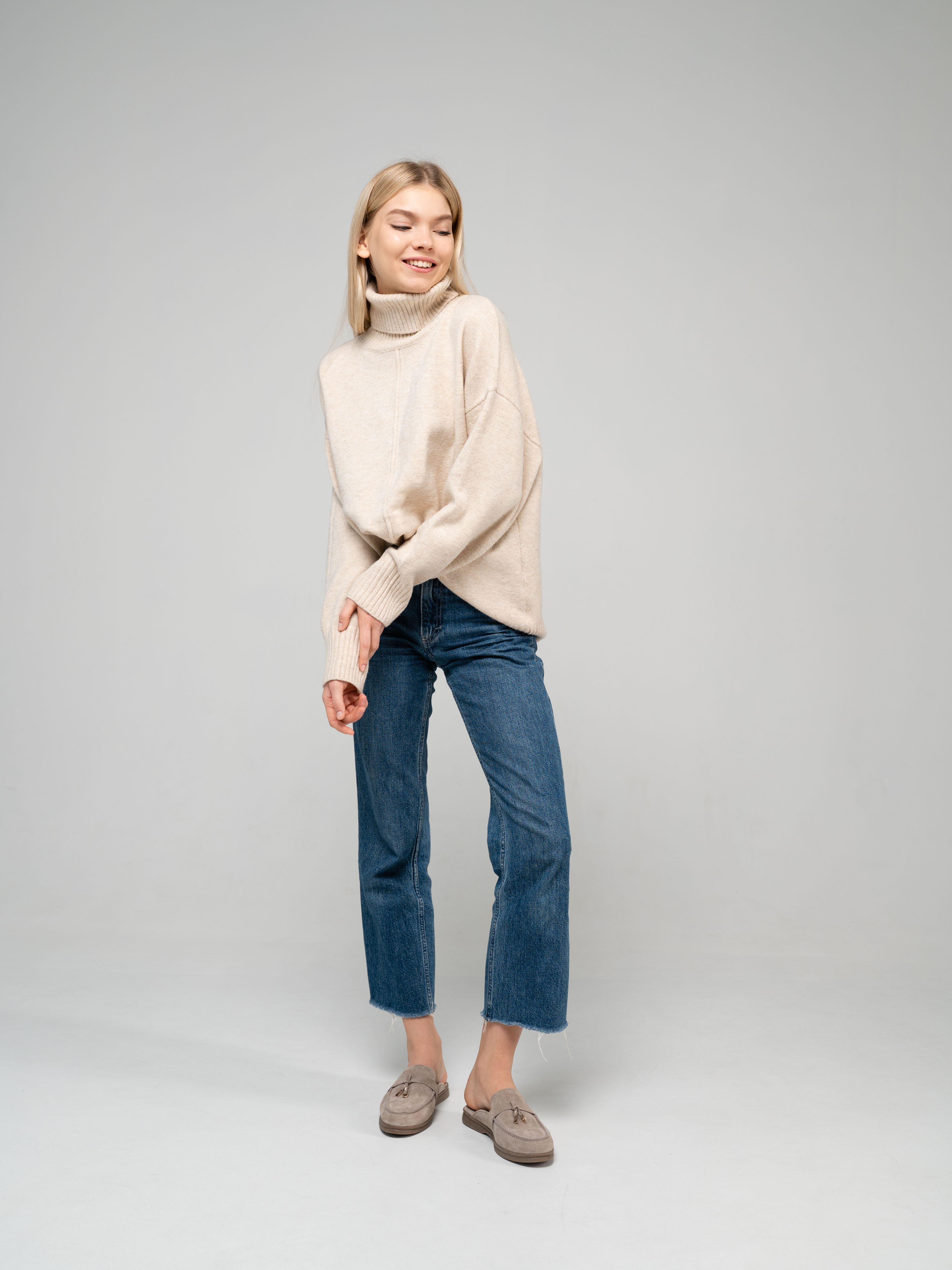 картинка Мюли ED'ART 1070.2614'be. ваниль замша от интернет магазина