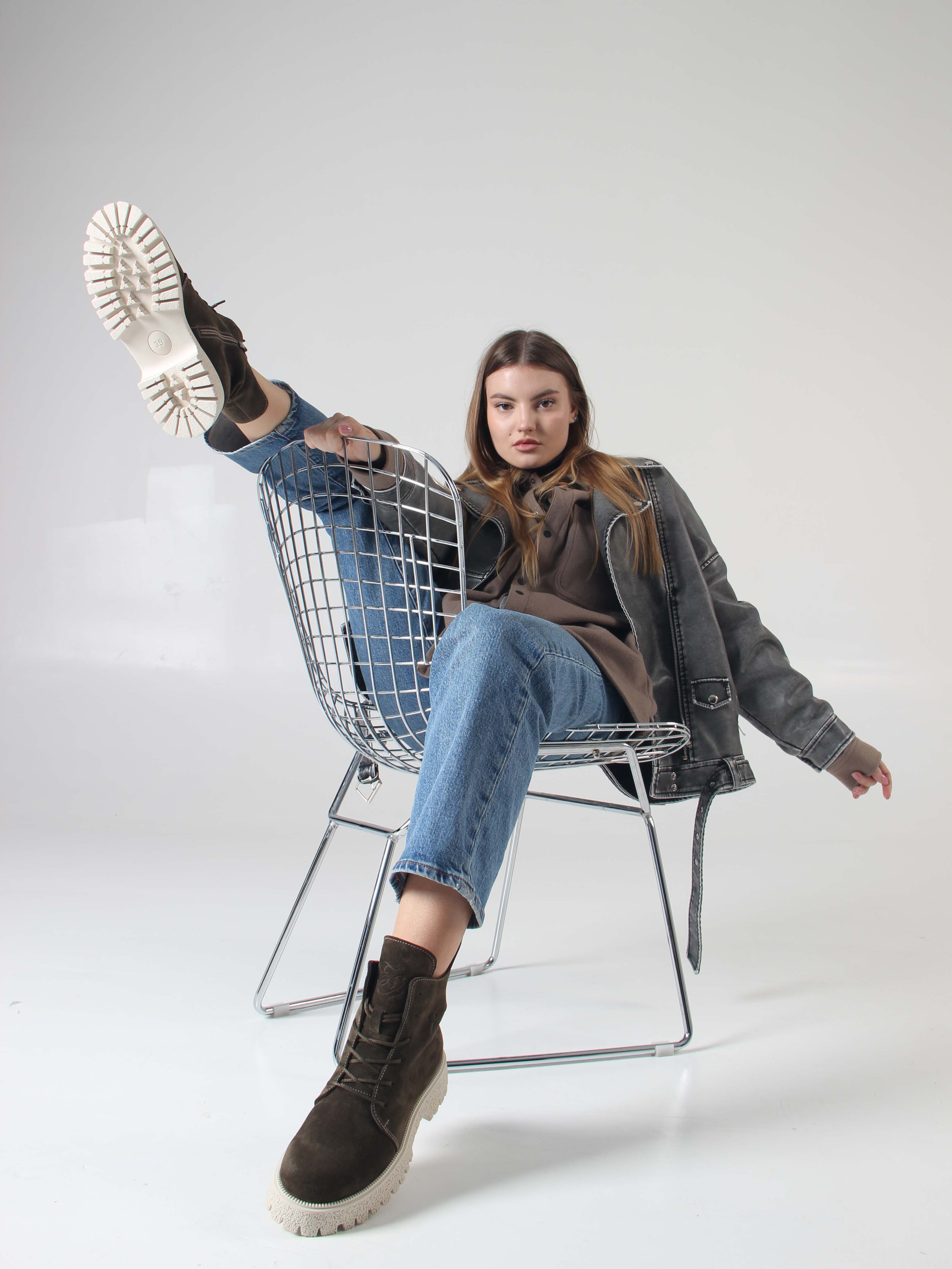 картинка Ботинки ED'ART 228.V.1541'be. Хаки от интернет магазина