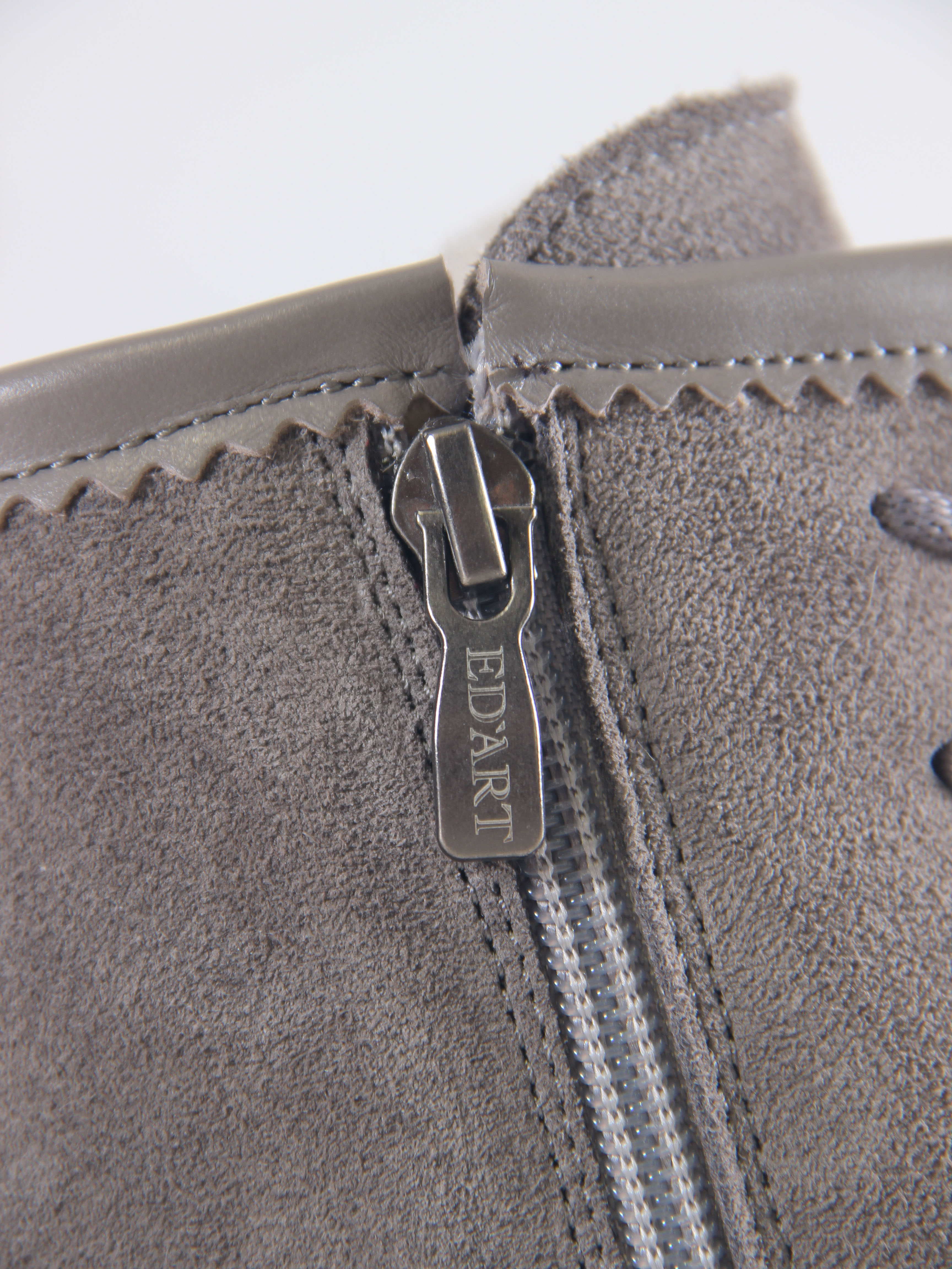 картинка Ботинки ED'ART 319.taskana'gr. Серый замок замша+игуана от интернет магазина