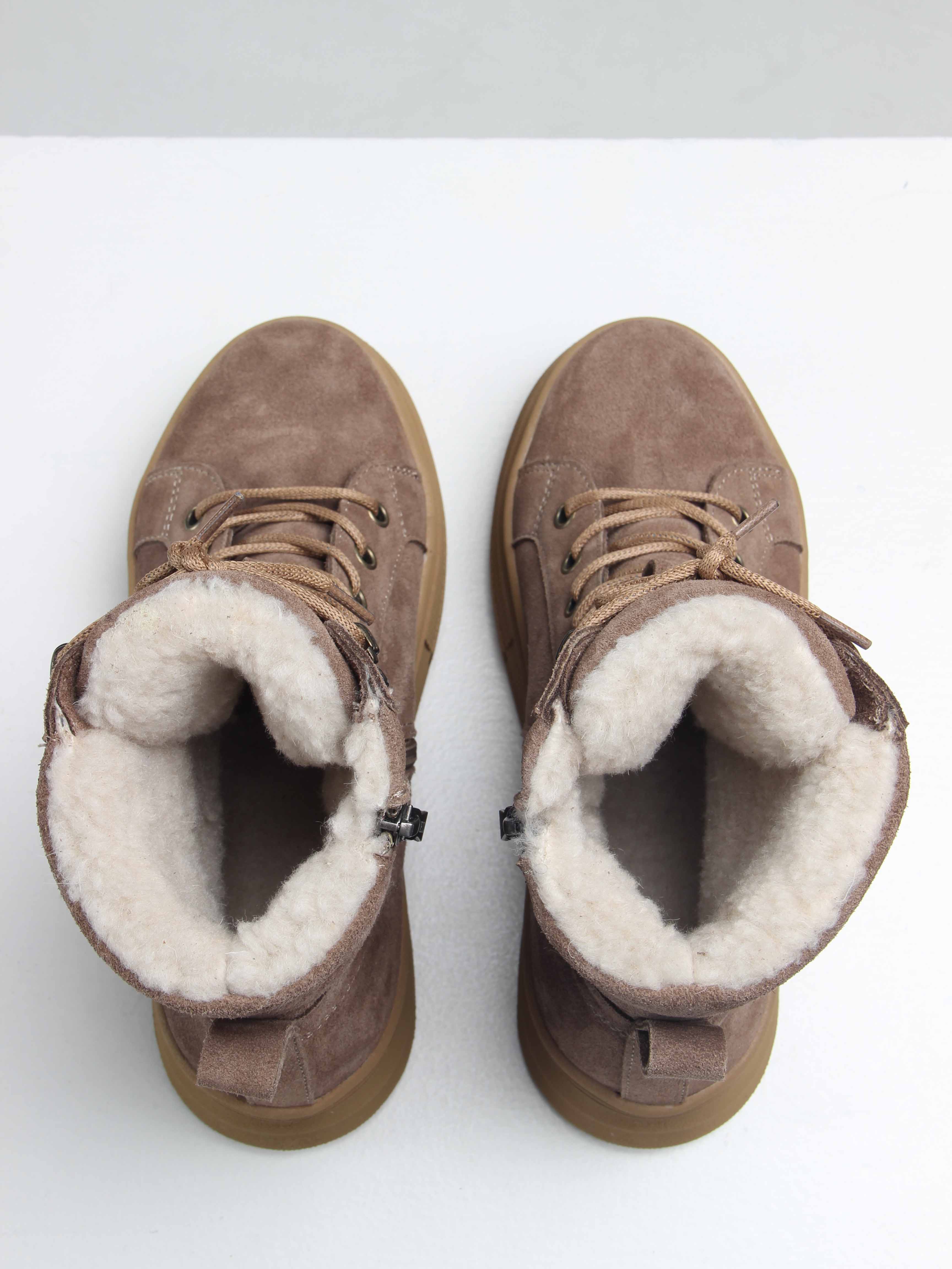 картинка Ботинки ED'ART 216.warm'br. капучино замша от интернет магазина