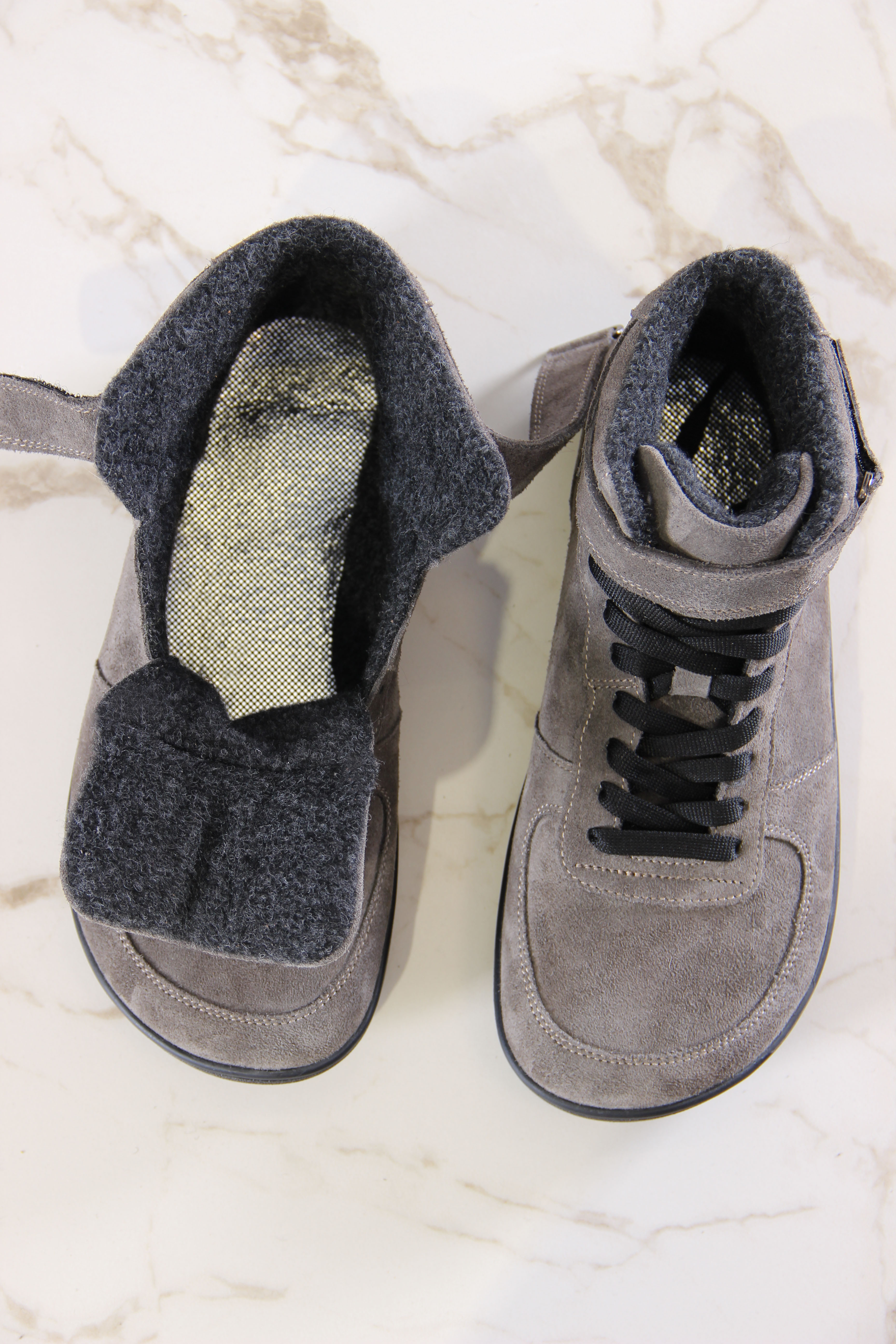 картинка Босоногие ботинки ED'ART 211.NATA'bl.Серый замок замша от интернет магазина