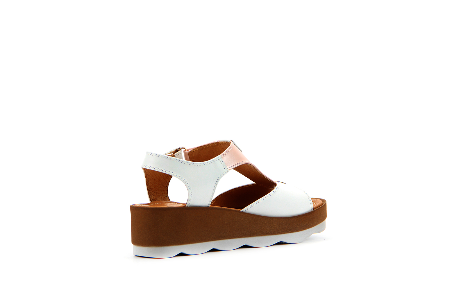 картинка Босоножки ED'ART 2001.228'be.white-pink от интернет магазина