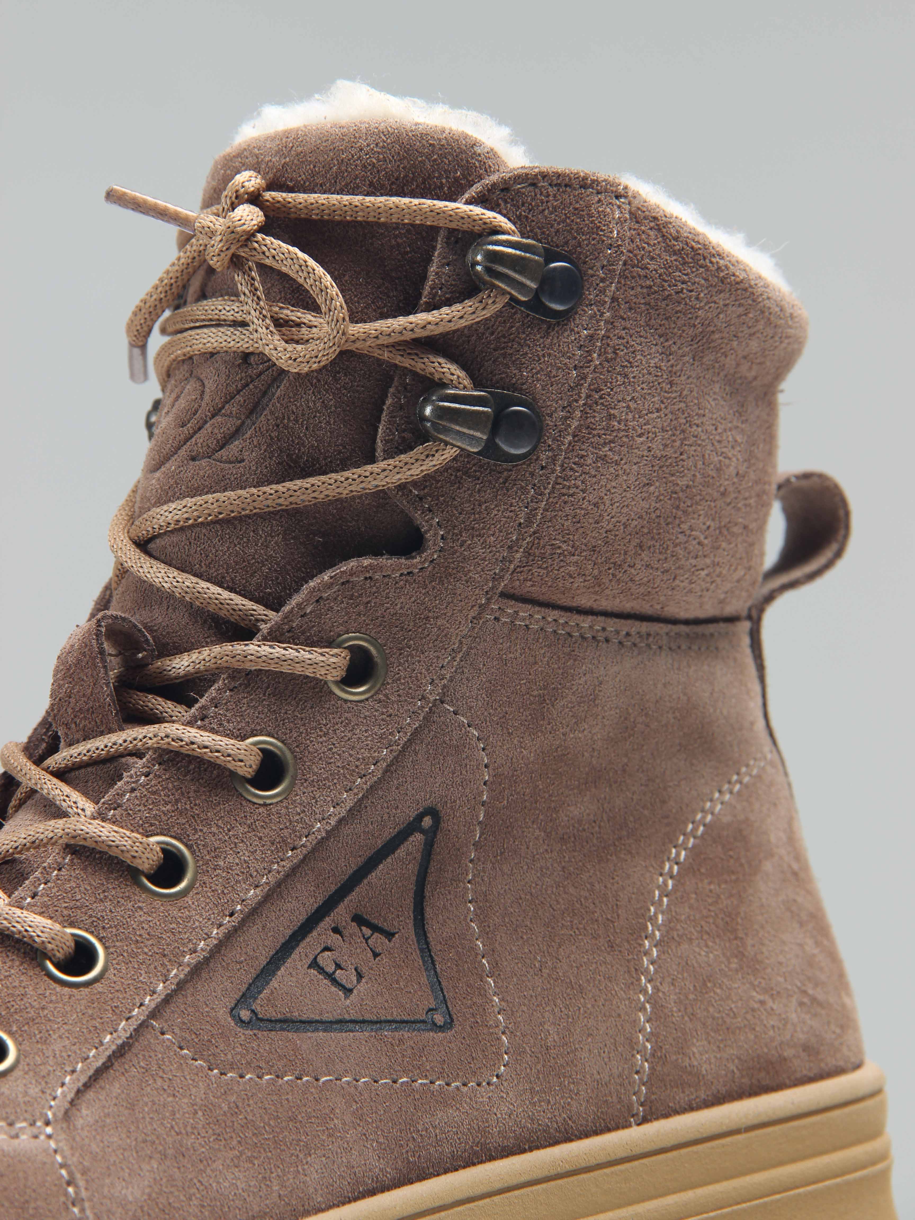 картинка Ботинки ED'ART 216.warm'br. капучино замша от интернет магазина