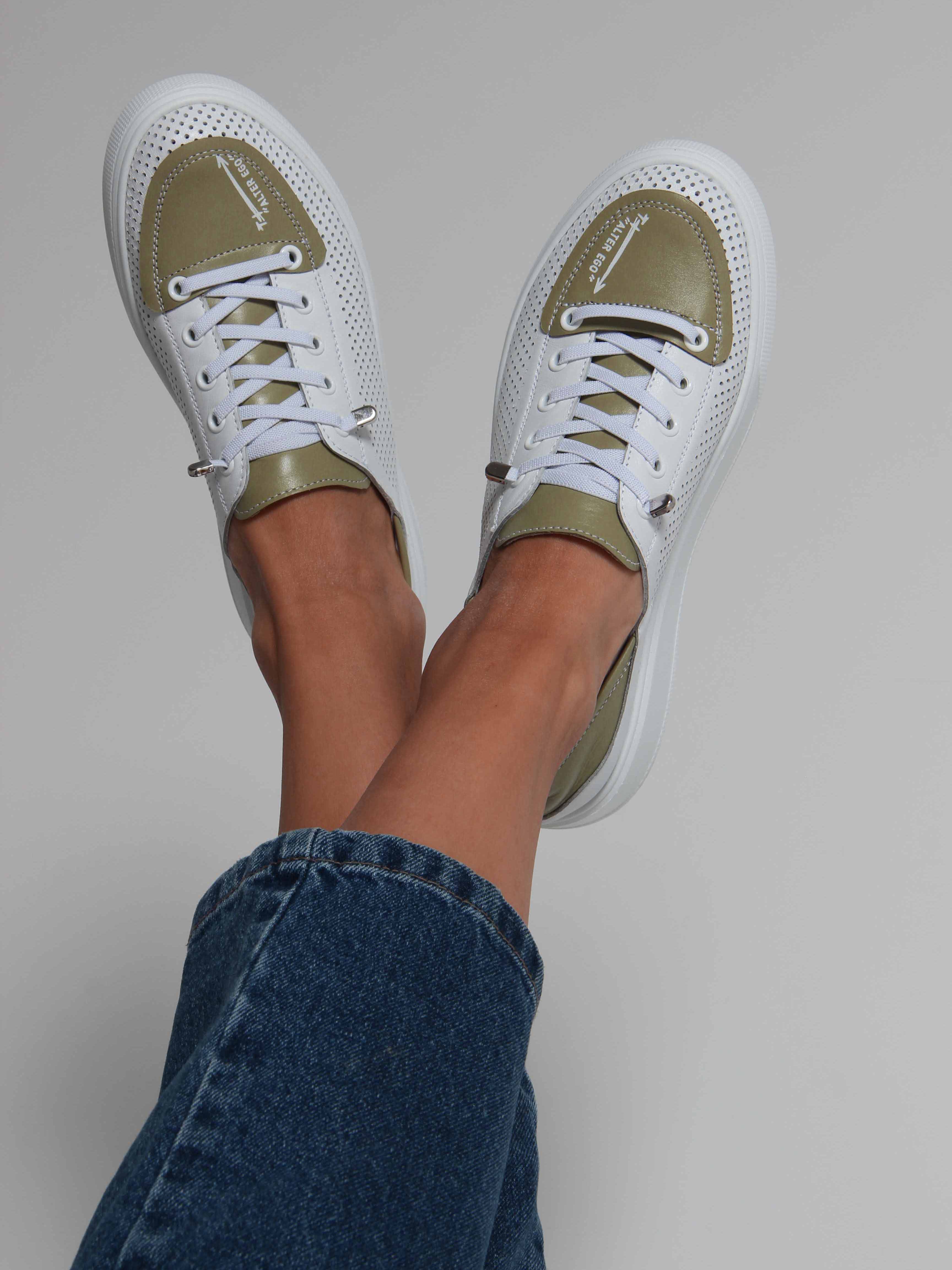 картинка Кеды ED'ART 163.P.LusiR2'w.Белый авокадо от интернет магазина