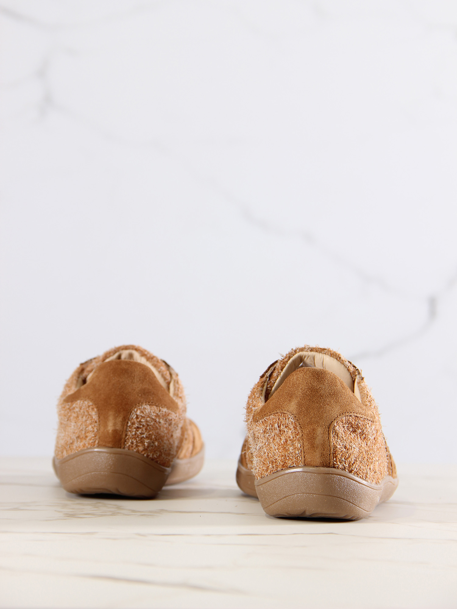 картинка Босоногие кеды ED'ART 184.nata'br.Джангл кемл+светло коричневая замша от интернет магазина